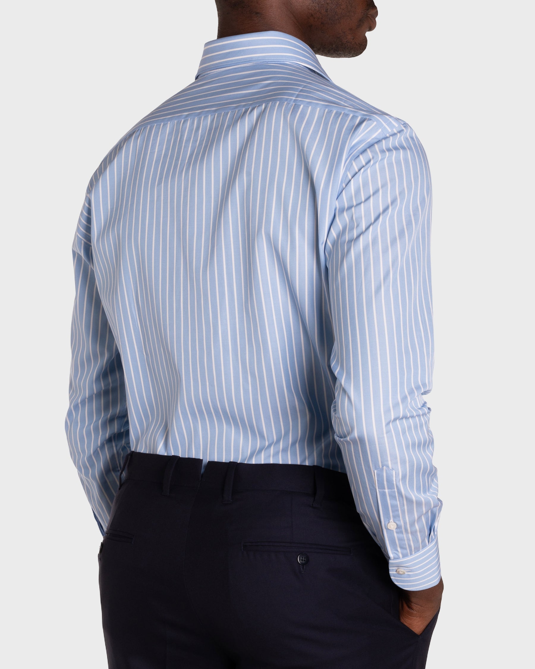 Camicia A Righe Signature Popeline