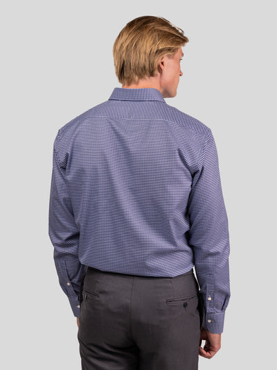 Royal Blue Check Oxford Shirt