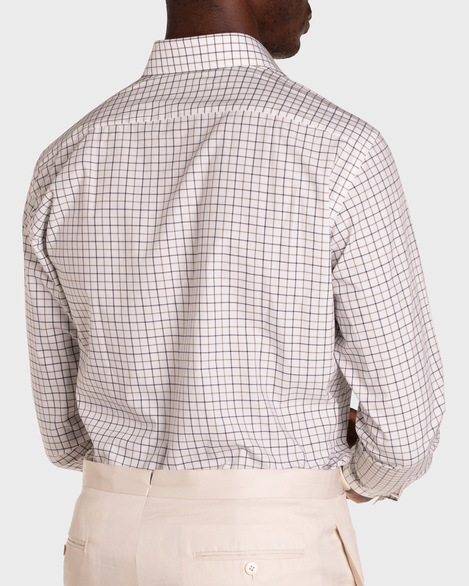 Camicia A Quadri Signature Popeline