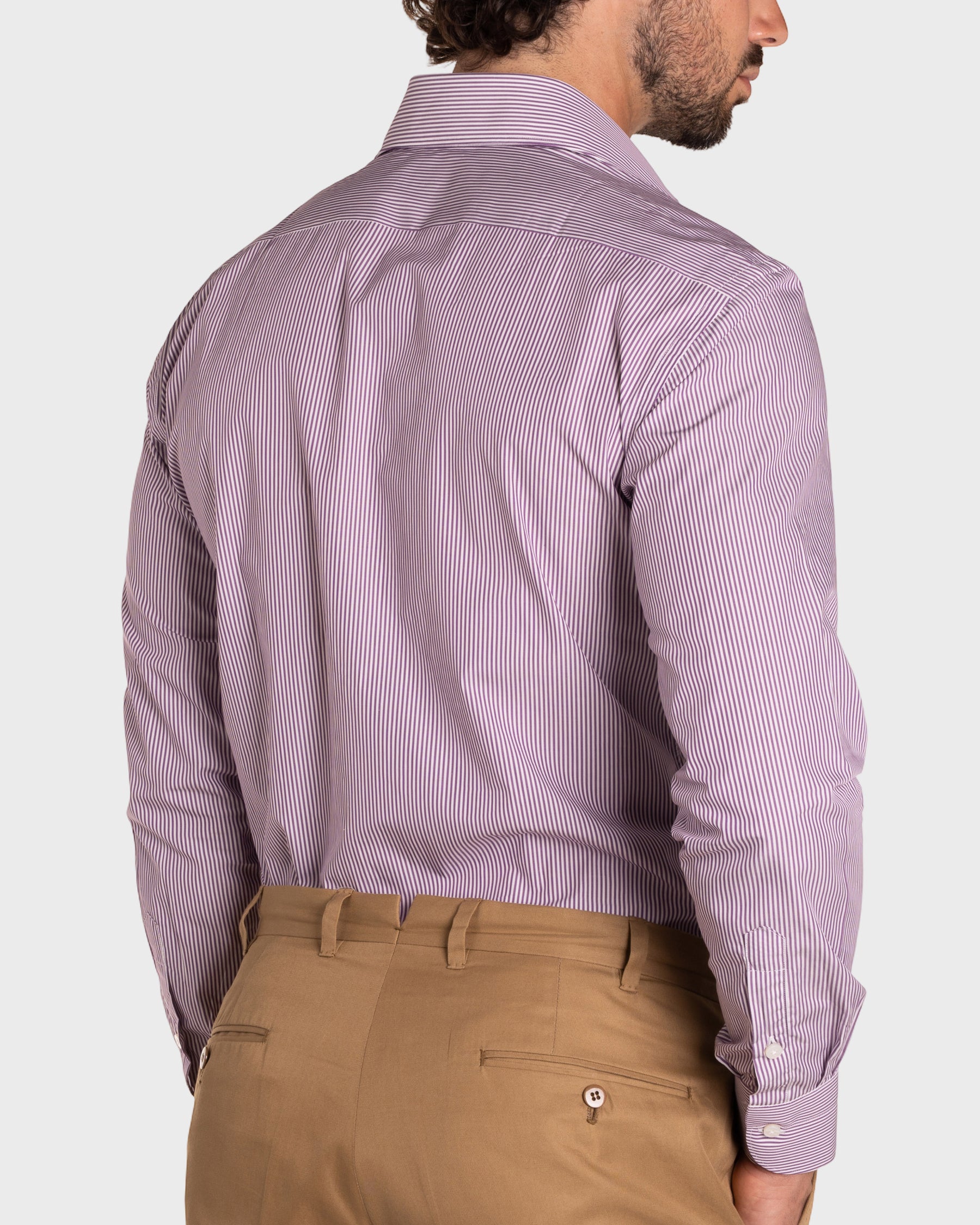 Camicia A Righe Signature Popeline