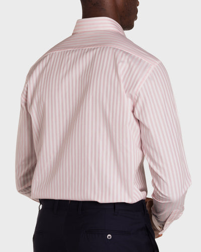 Pink Striped Poplin Shirt