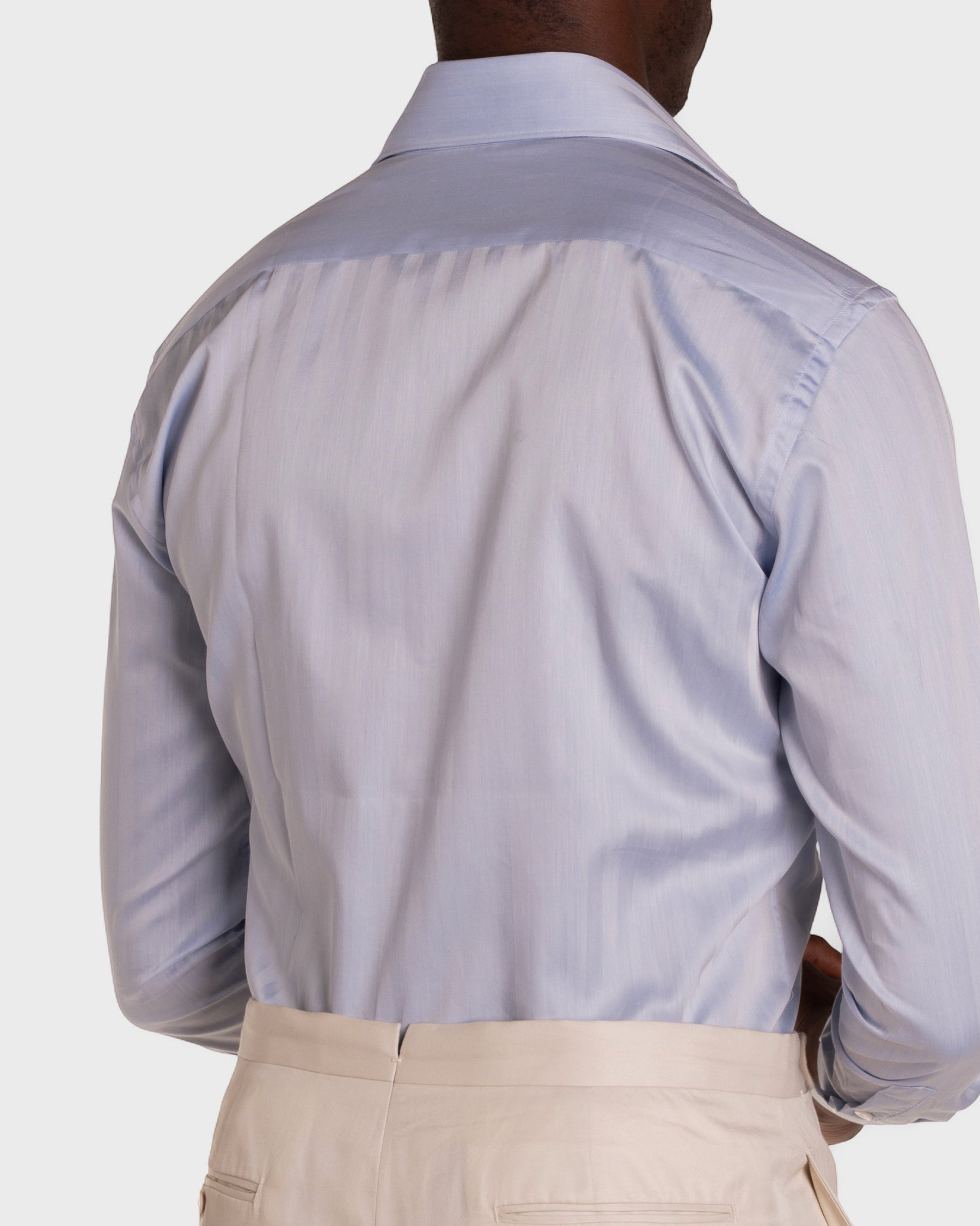Camicia Celeste Medio Signature Twill
