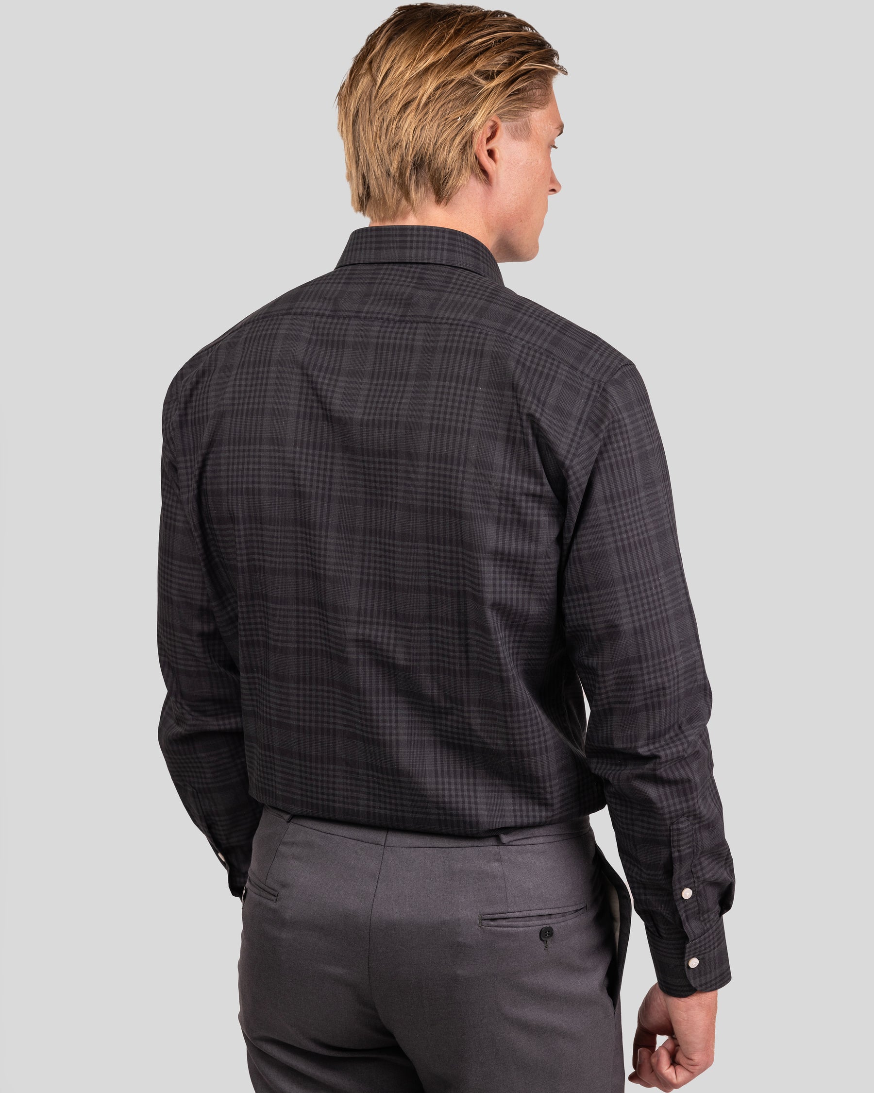Camicia Quadri Nero e Grigio