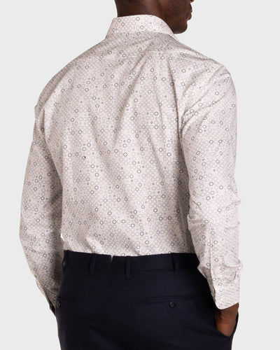 Geometric Print Poplin Shirt
