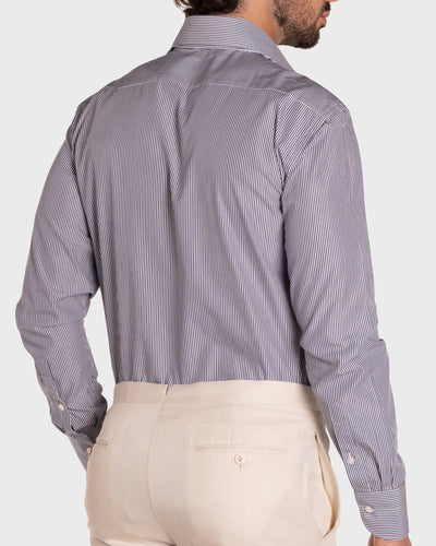 Thin Striped Poplin Shirt