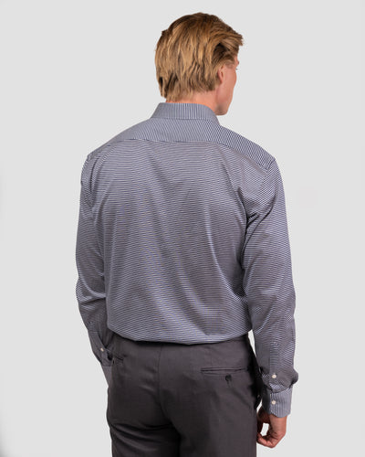 Camicia Righe Navy Blu Jersey