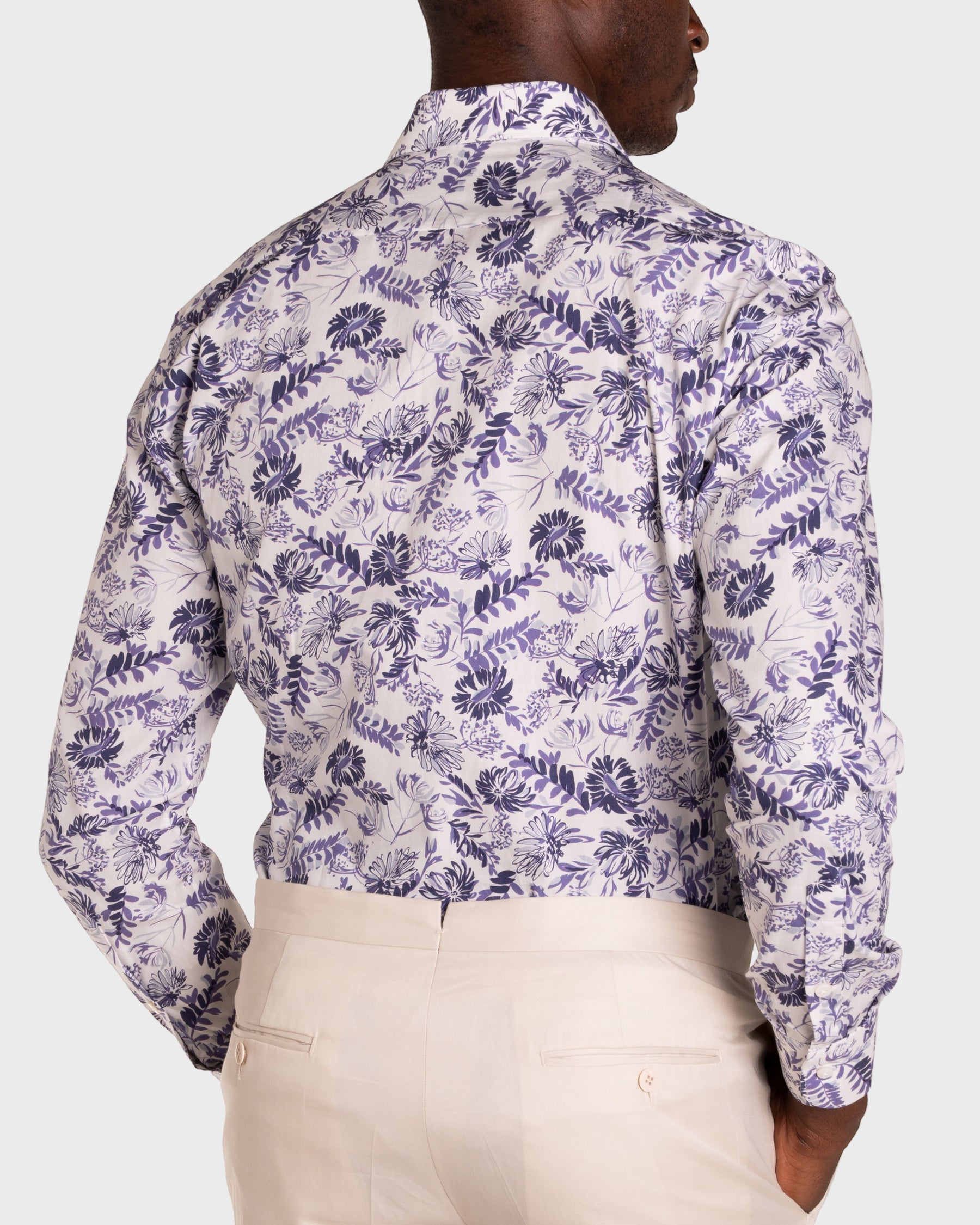 Camicia Stampa Floreale Popeline