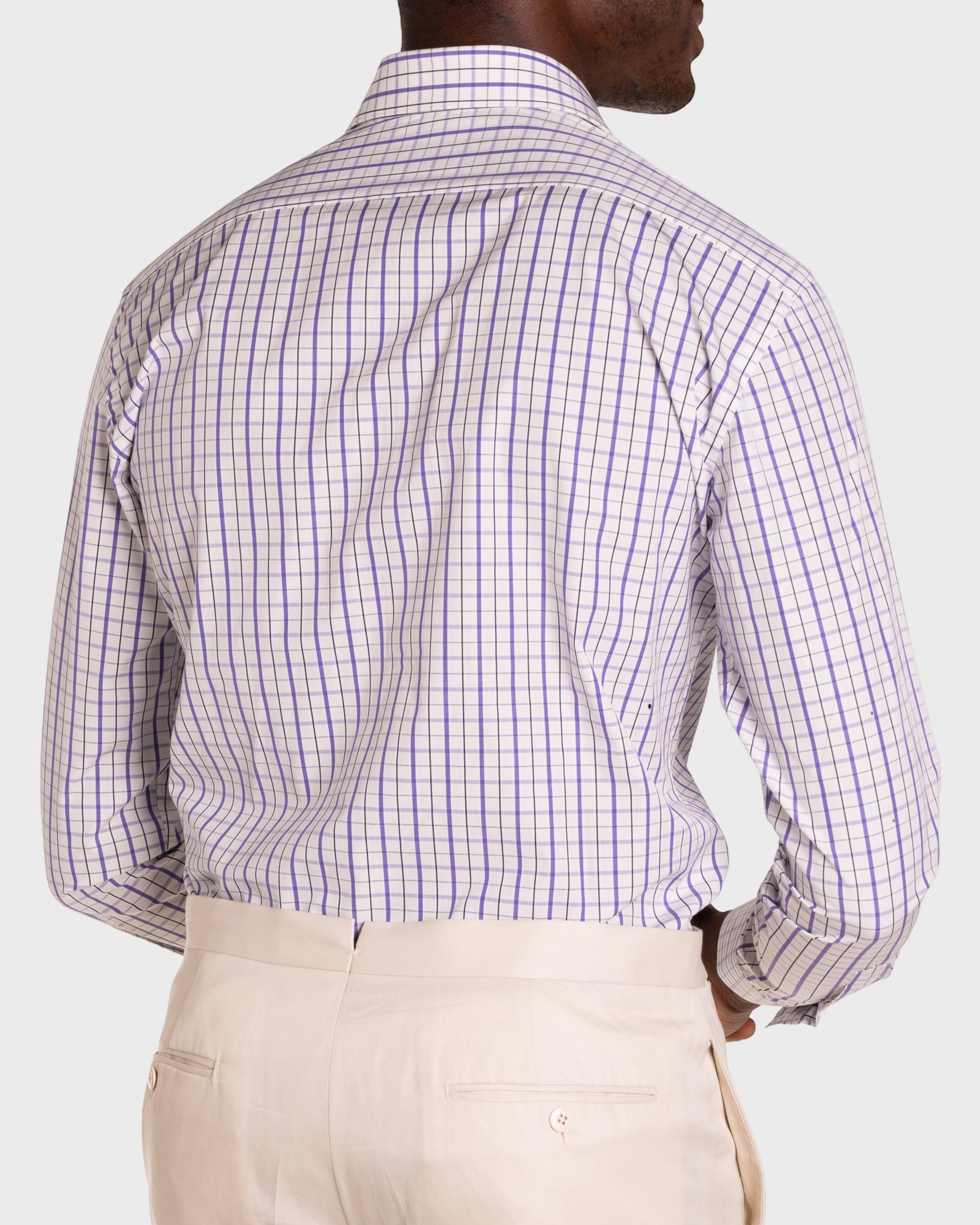 Camicia A Quadri Signature Popeline