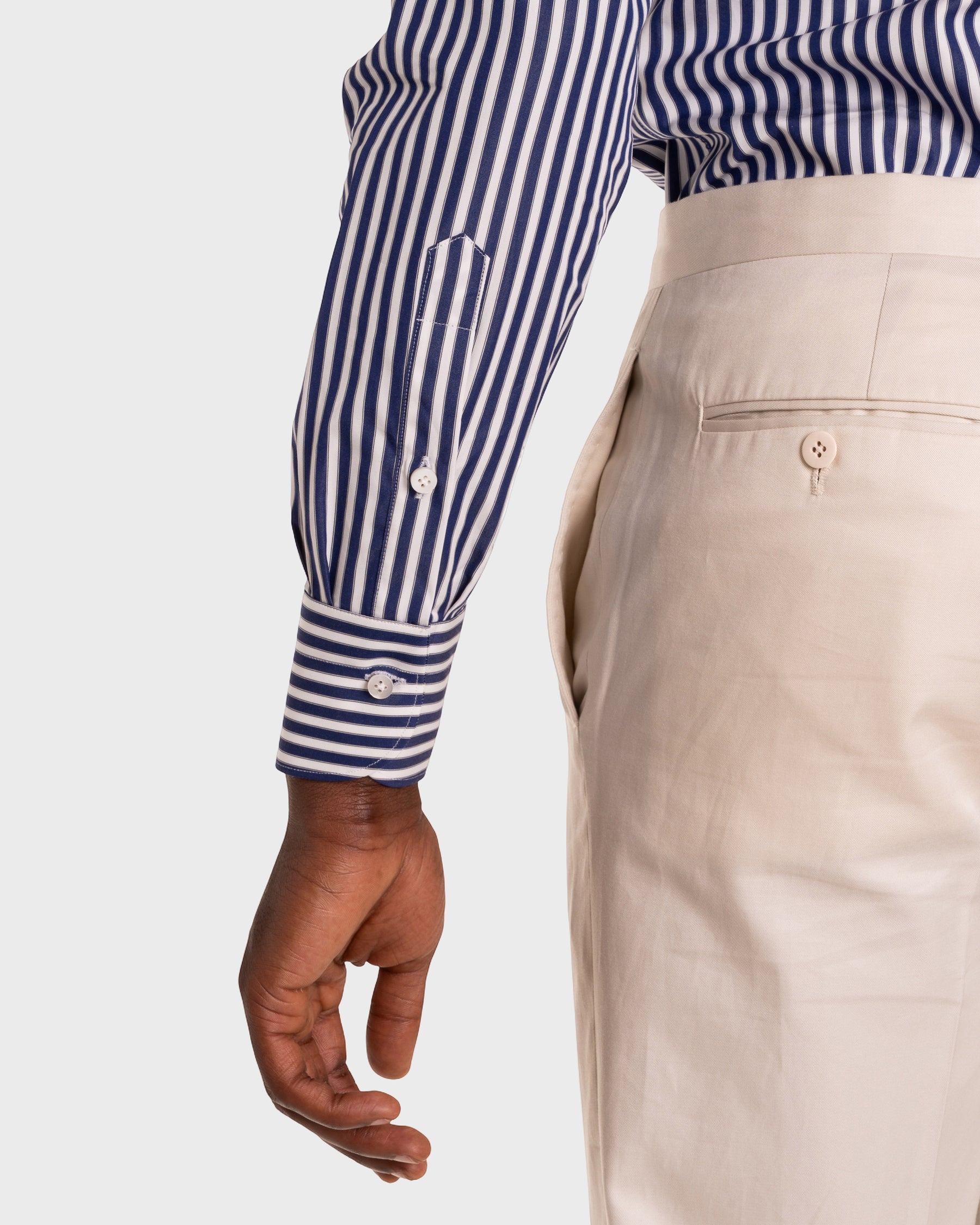 Camicia A Righe Signature Popeline