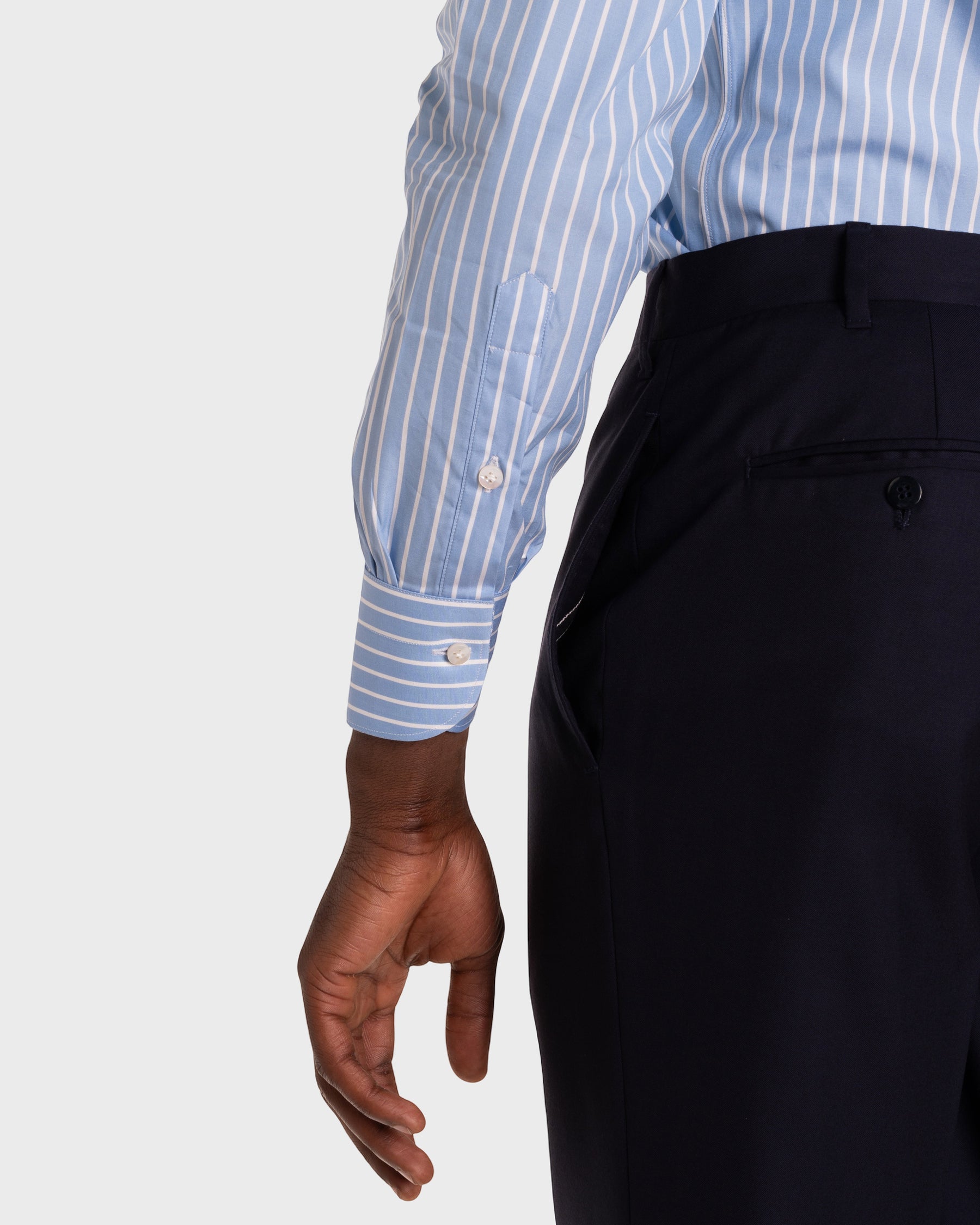 Camicia A Righe Signature Popeline