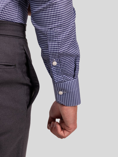 Royal Blue Check Oxford Shirt