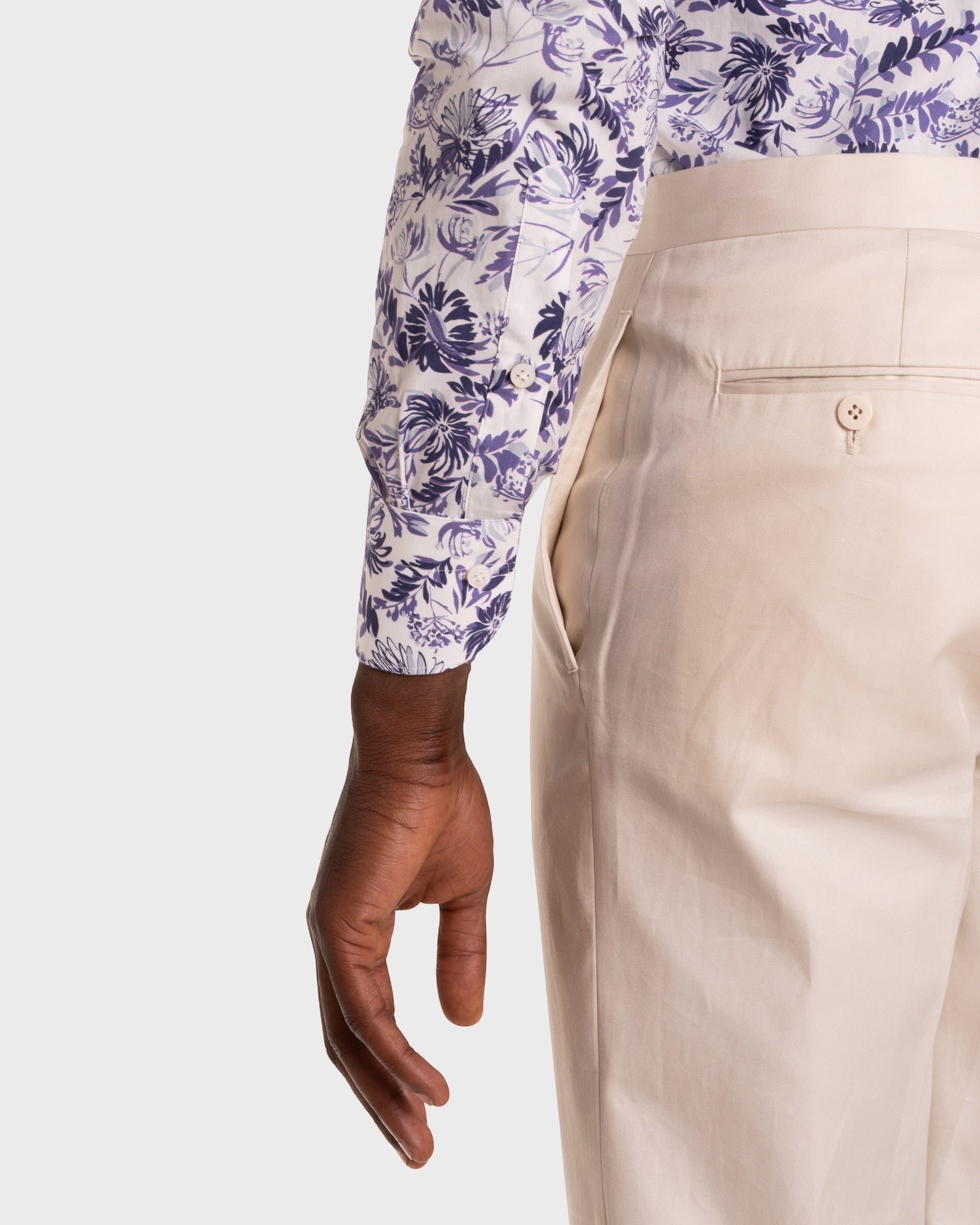 Camicia Stampa Floreale Popeline