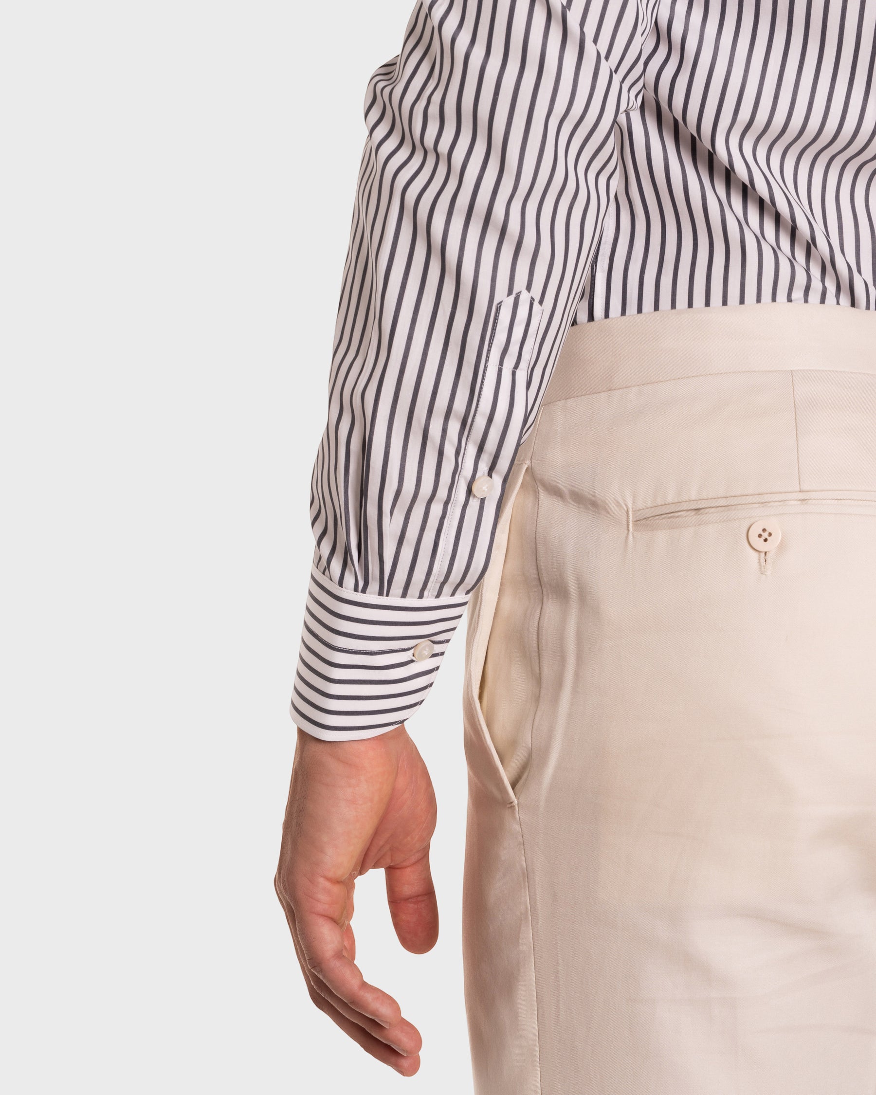 Camicia A Righe Signature Popeline