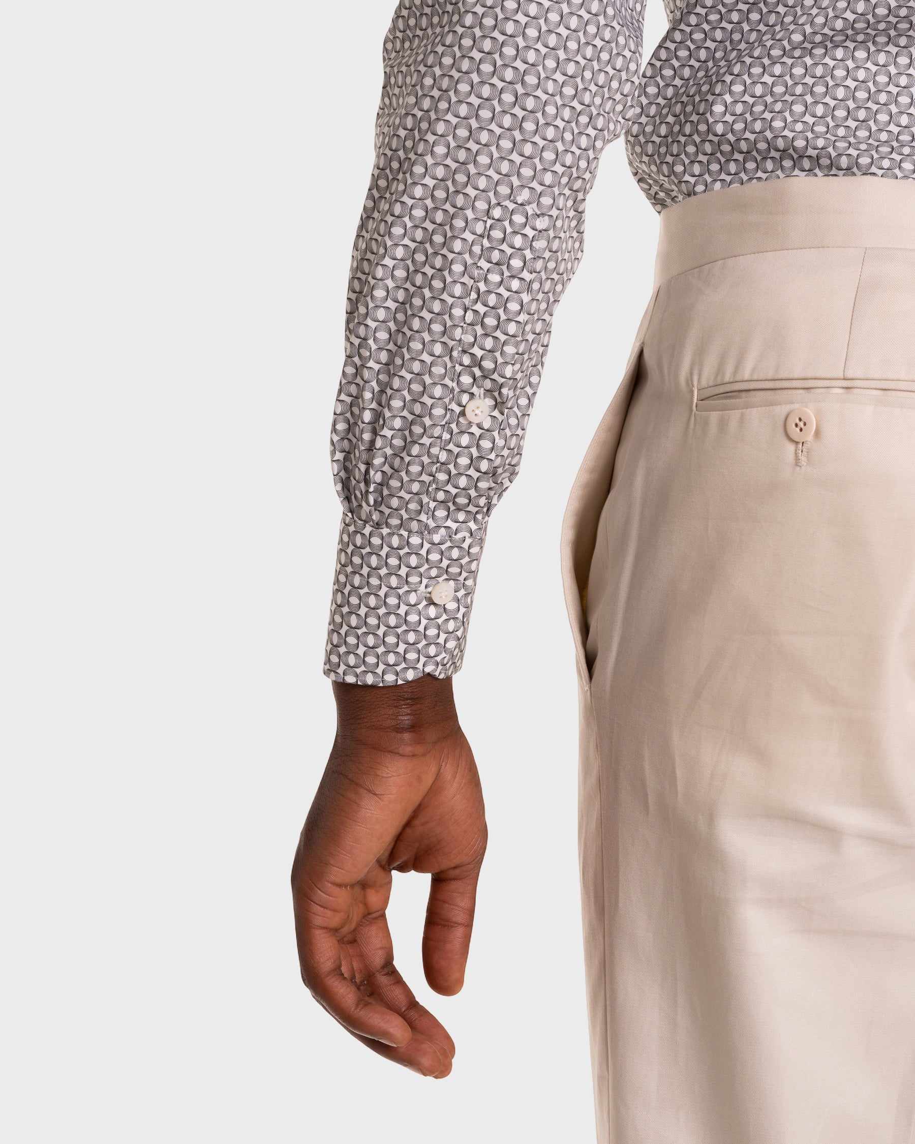 Camicia Stampa Optical Popeline
