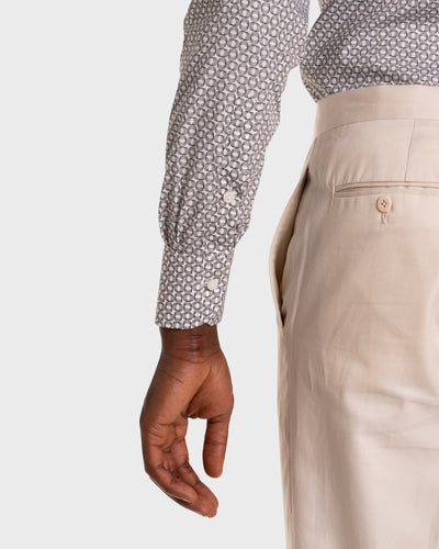 Optical Print Poplin Shirt