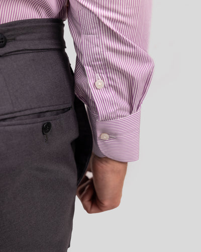 Camicia A Righe Signature Popeline