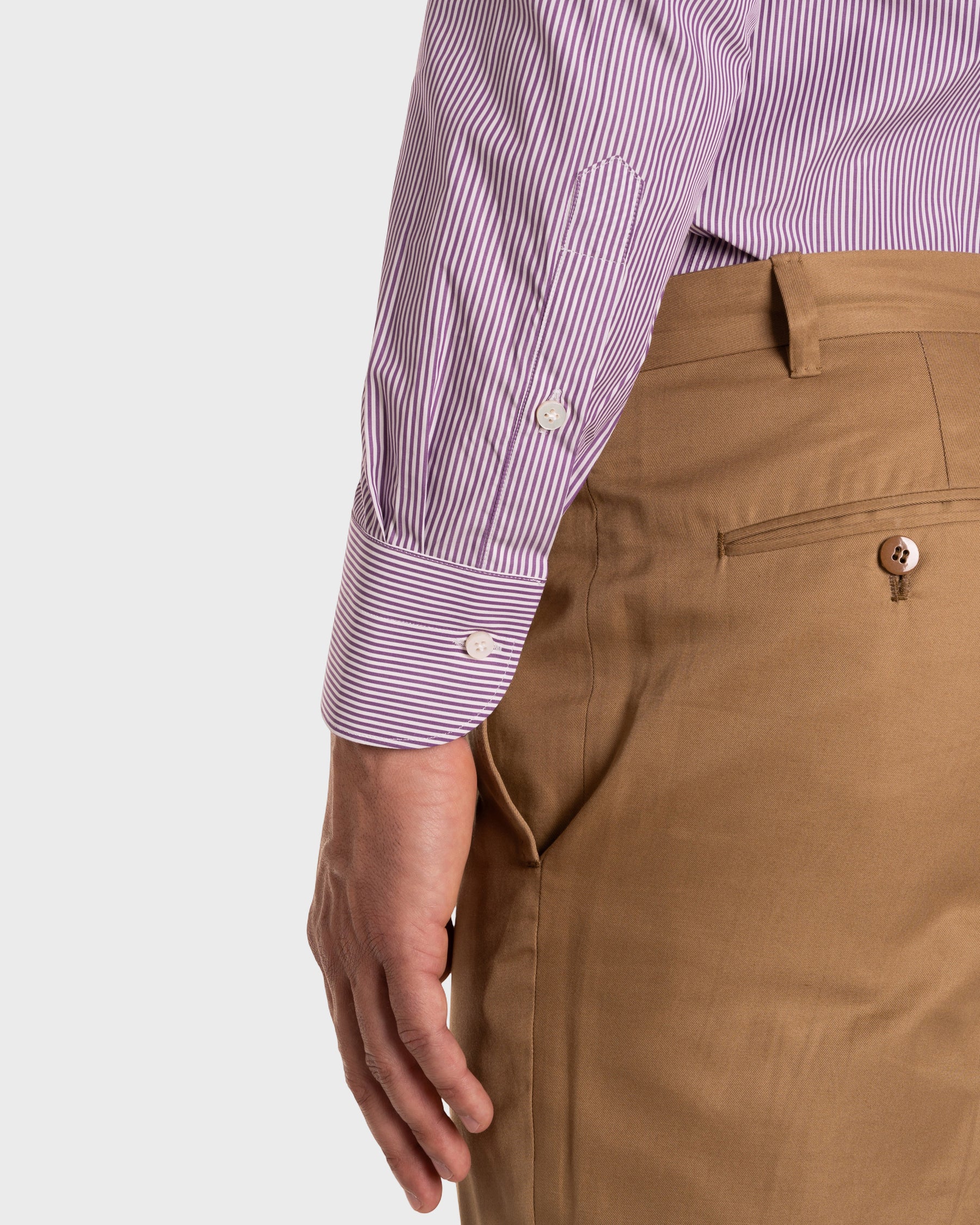Camicia A Righe Signature Popeline