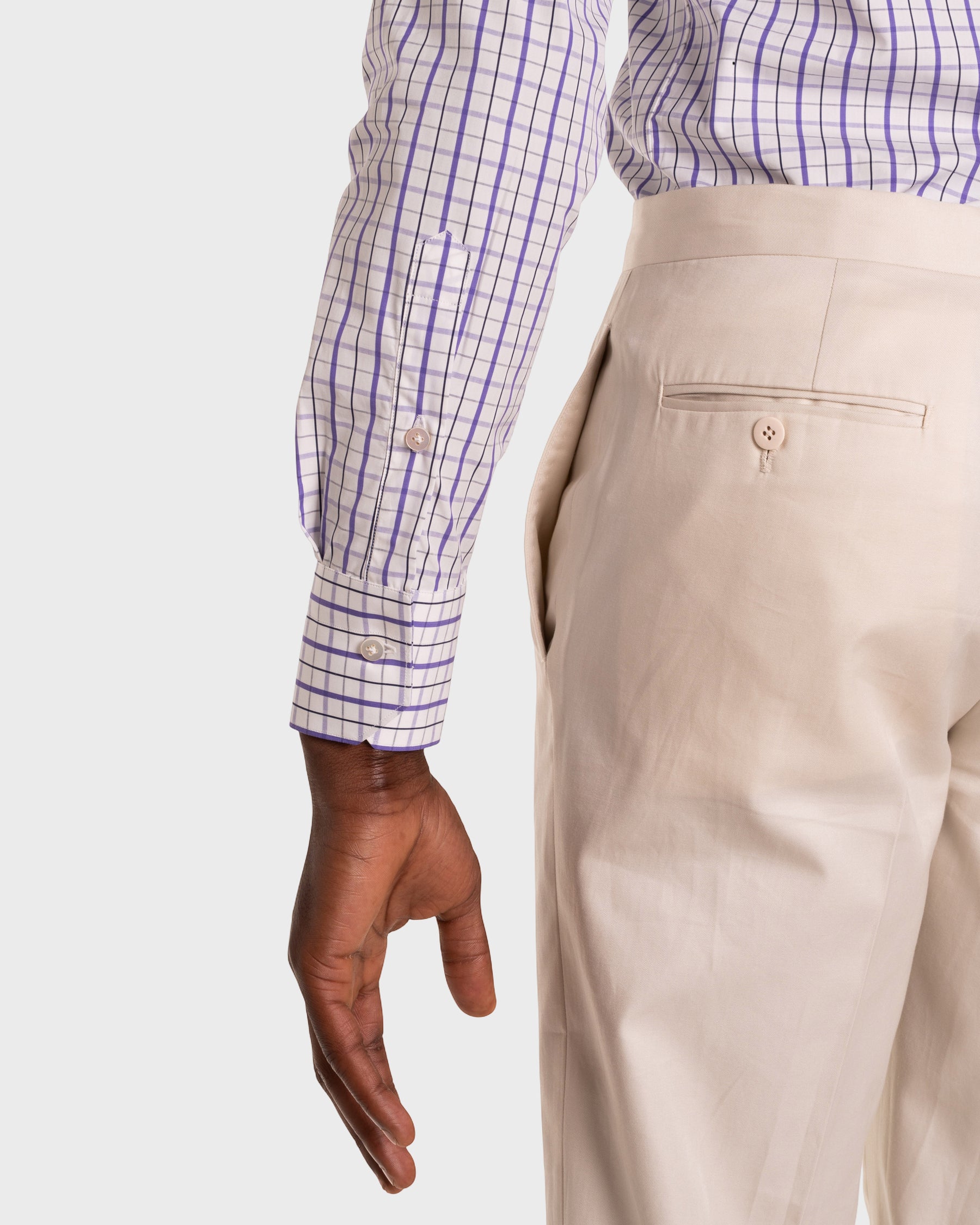 Camicia A Quadri Signature Popeline