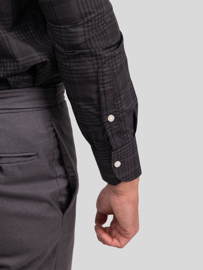 Camicia Quadri Nero e Grigio