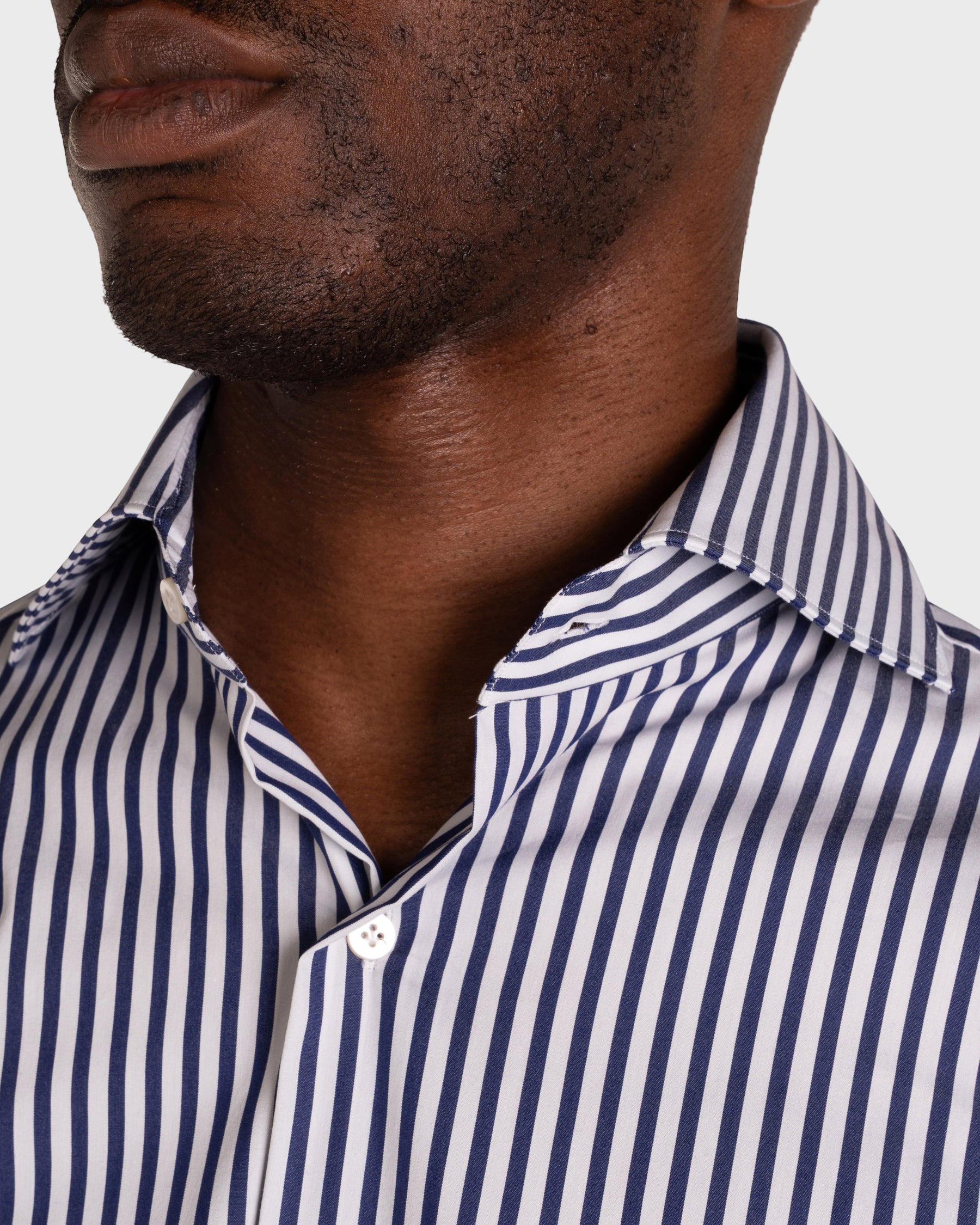 Camicia A Righe Signature Popeline