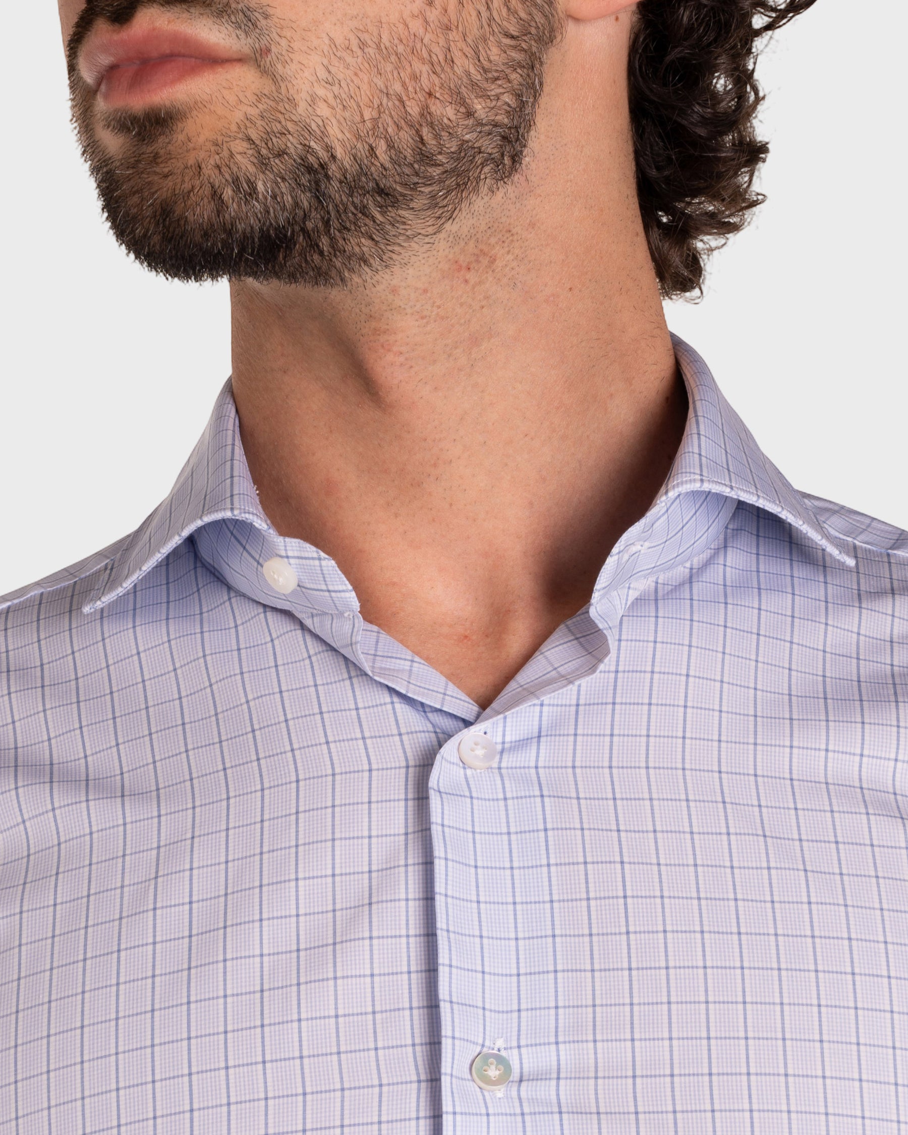 Camicia A Quadri Signature Popeline