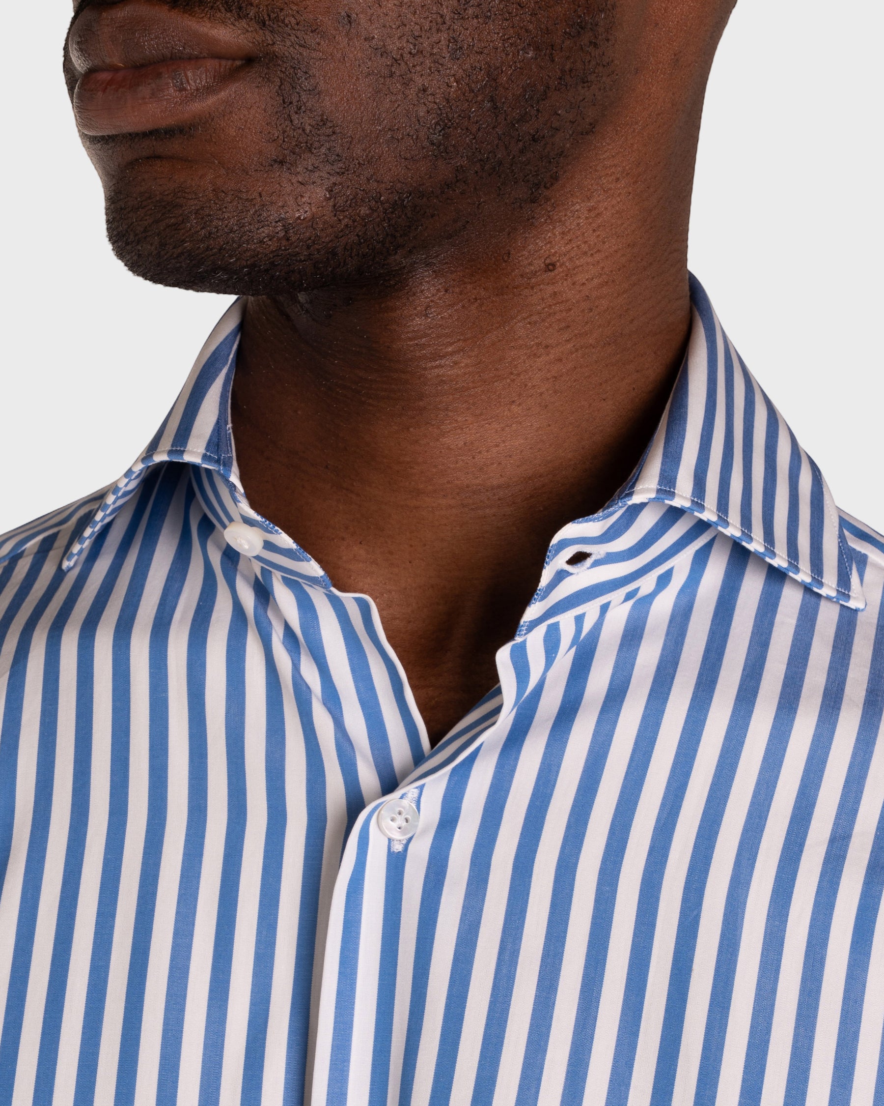 Camicia A Righe Signature Popeline