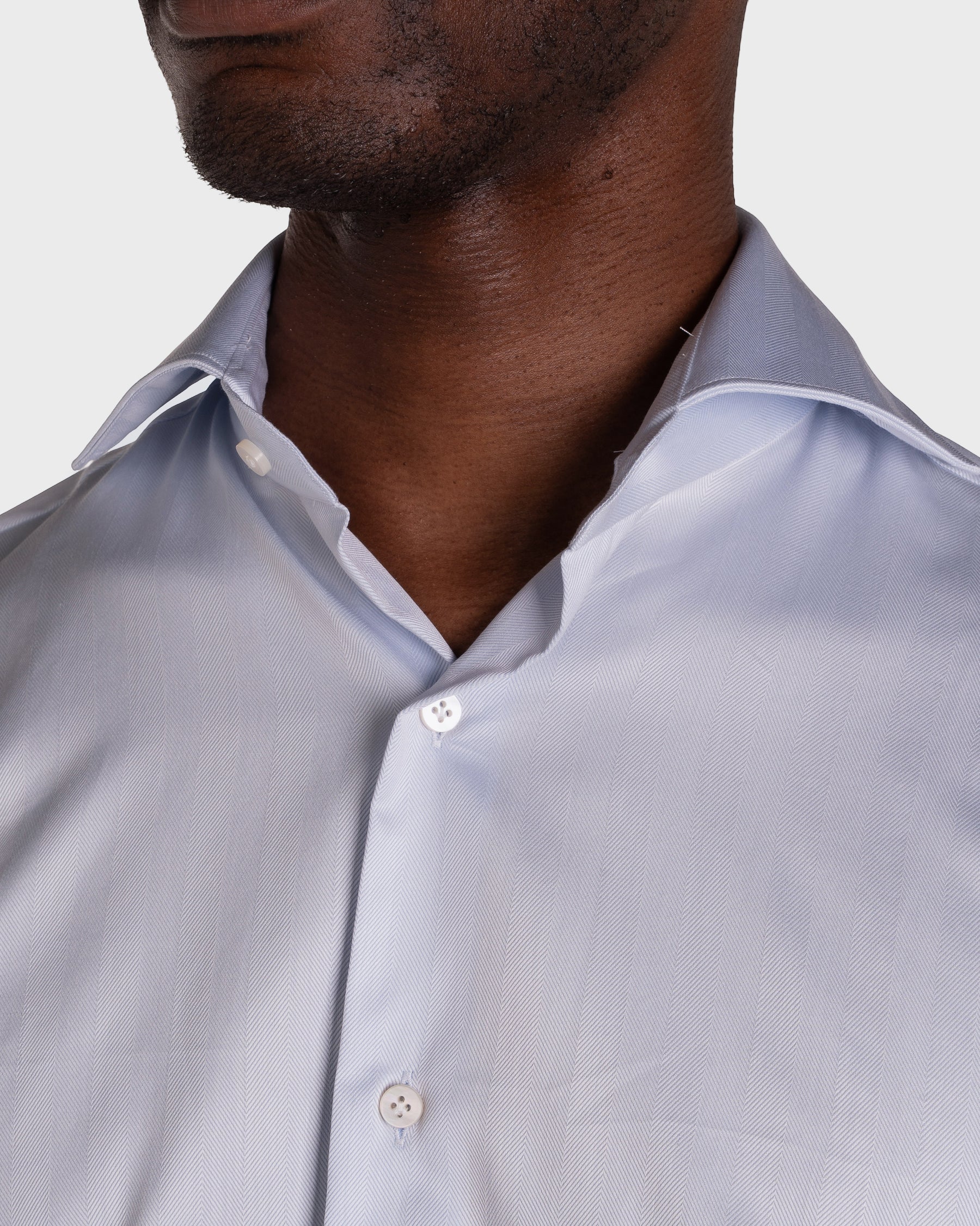 Camicia Celeste Chiaro Signature Twill