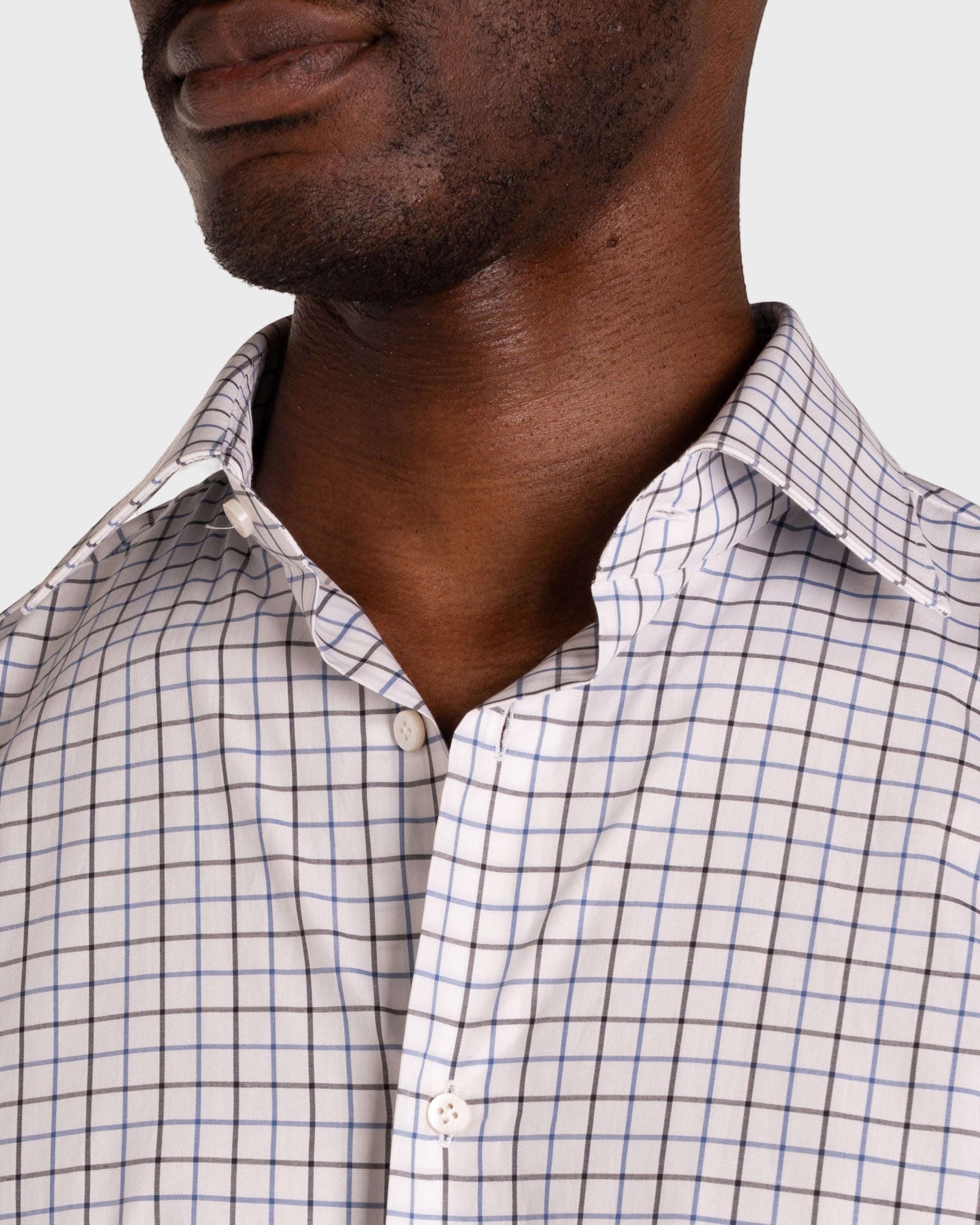 Camicia A Quadri Signature Popeline