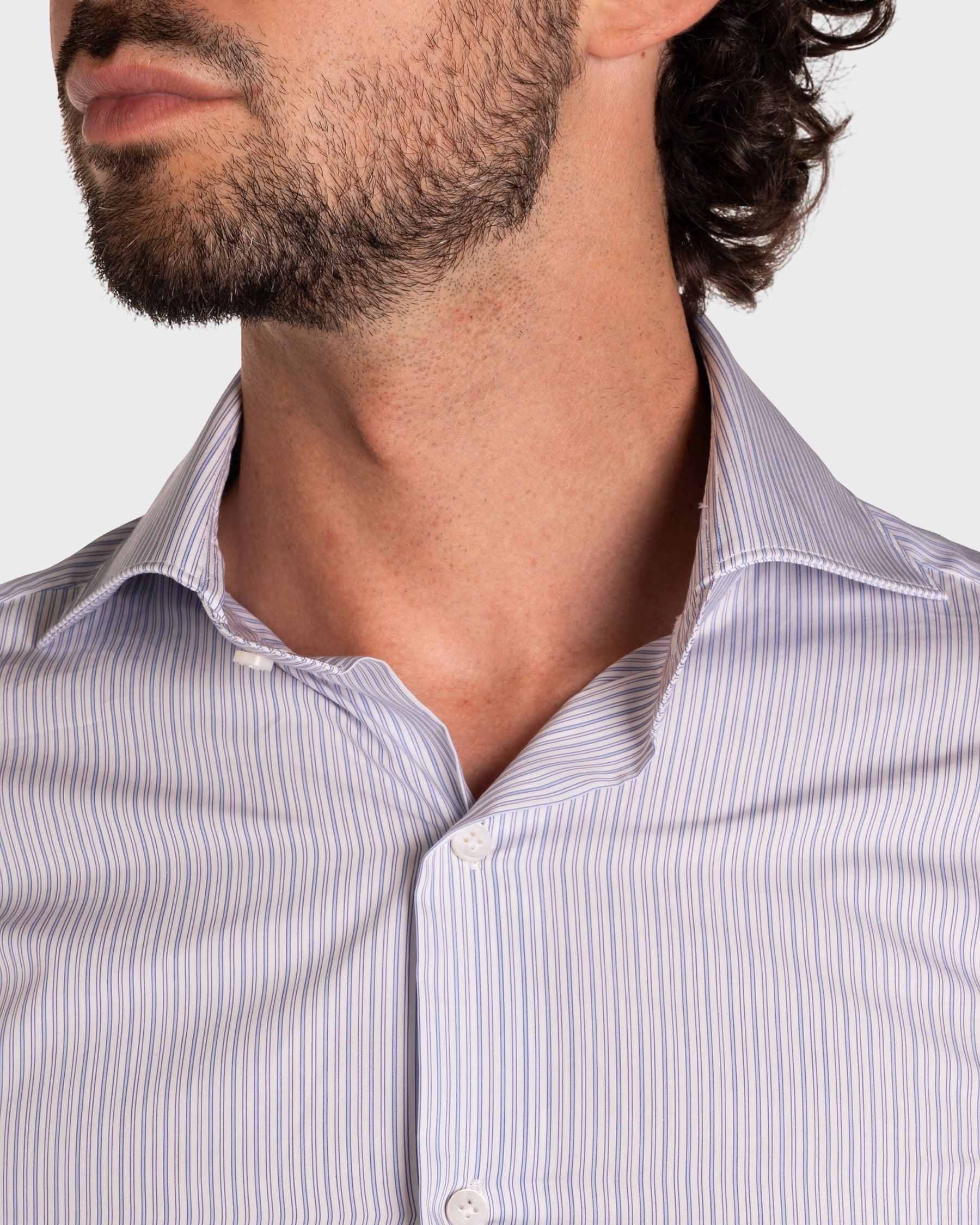 Camicia A Righe Signature Popeline