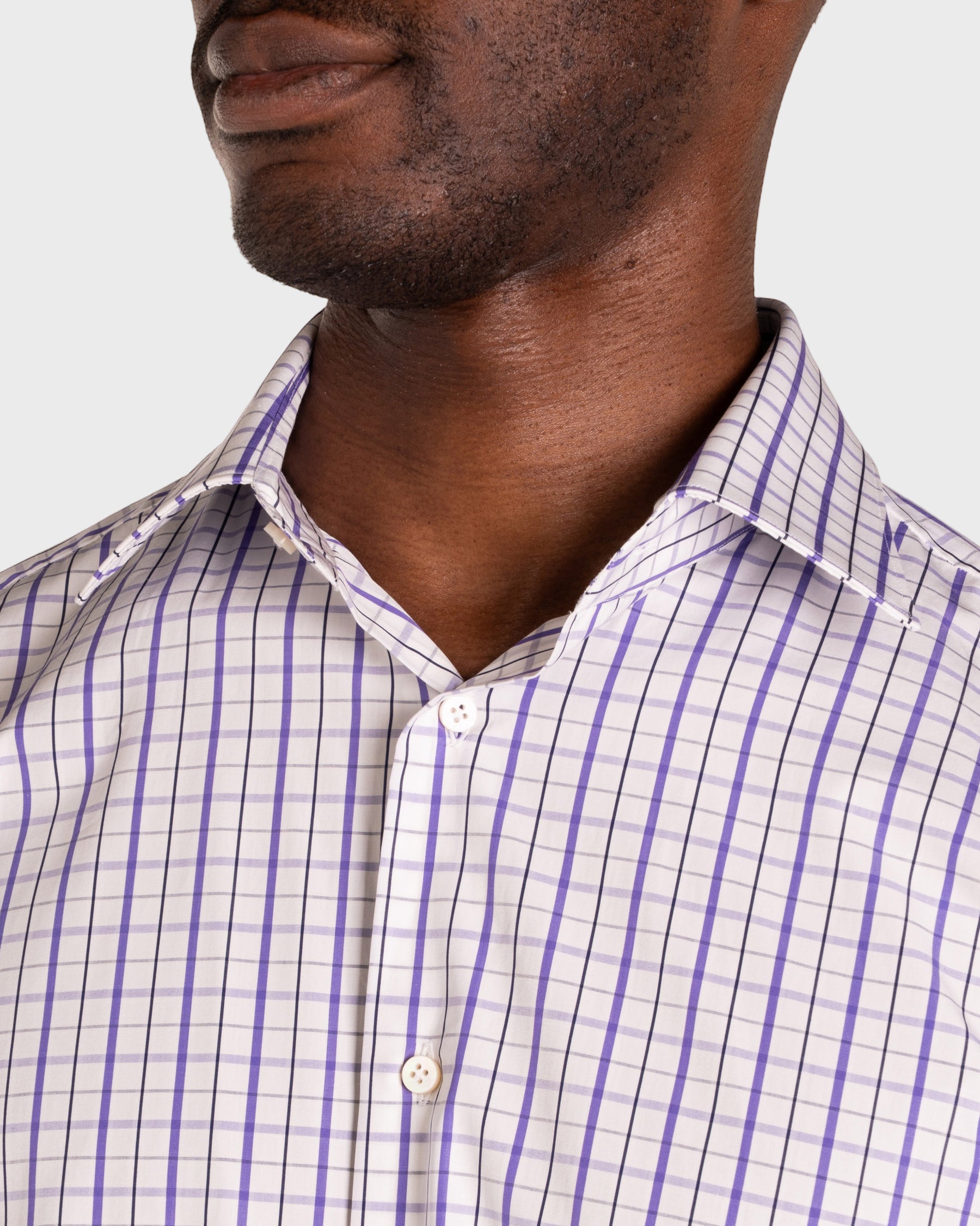 Camicia A Quadri Signature Popeline