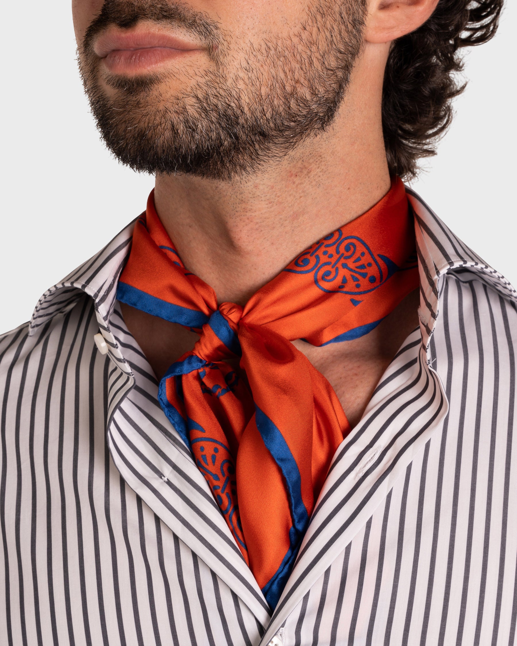 Camicia A Righe Signature Popeline