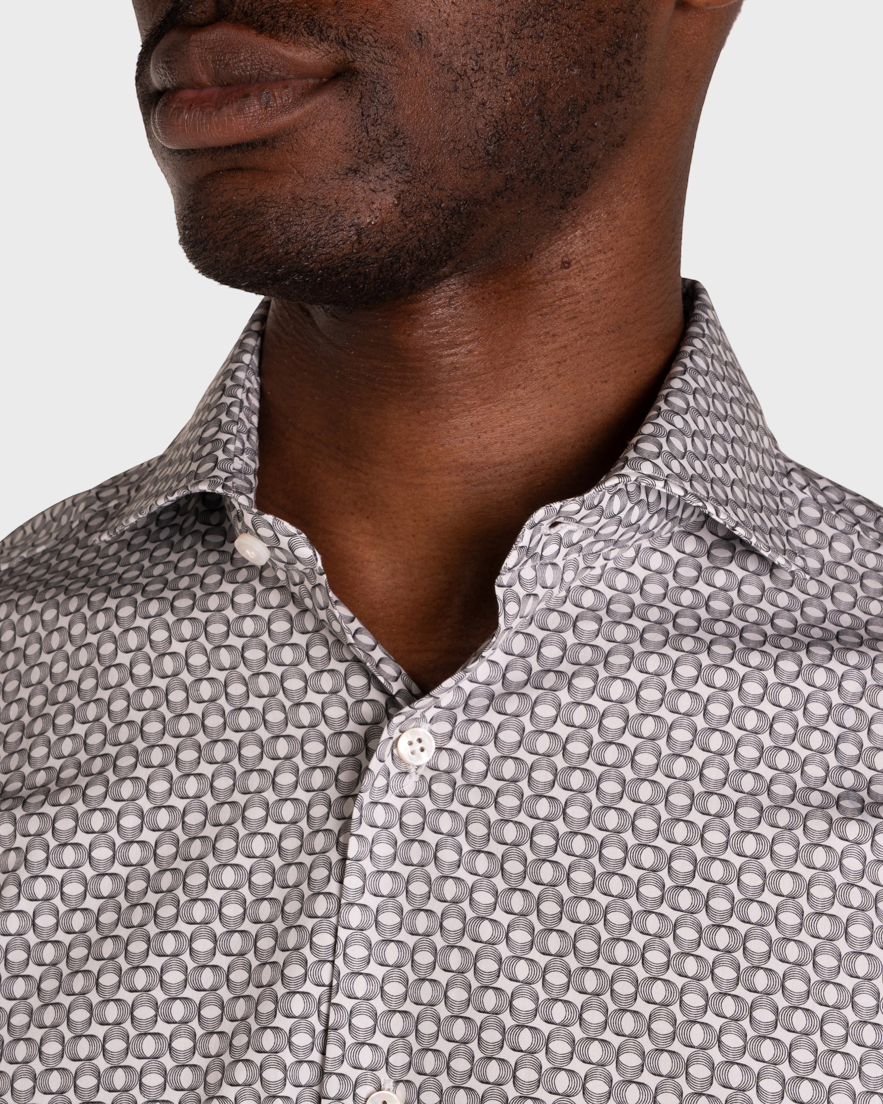 Camicia Stampa Optical Popeline