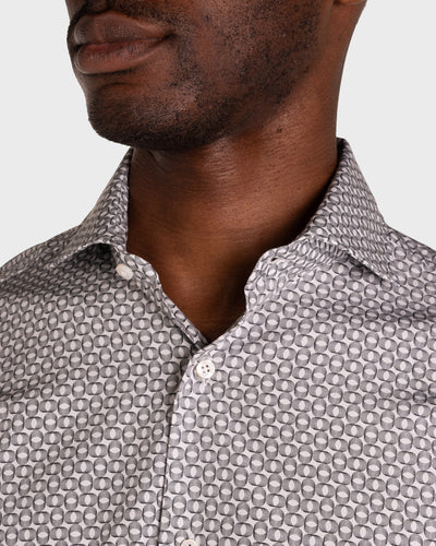 Optical Print Poplin Shirt