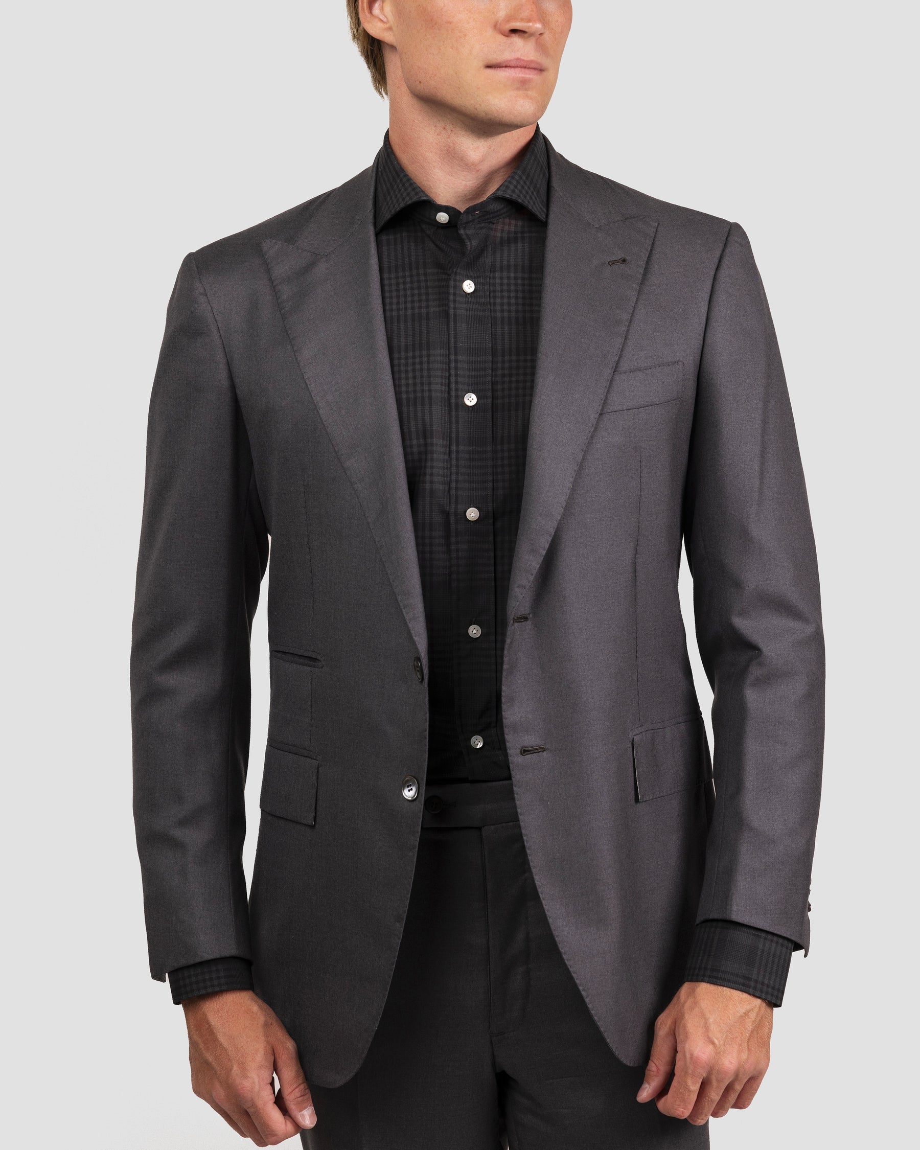 Camicia Quadri Nero e Grigio