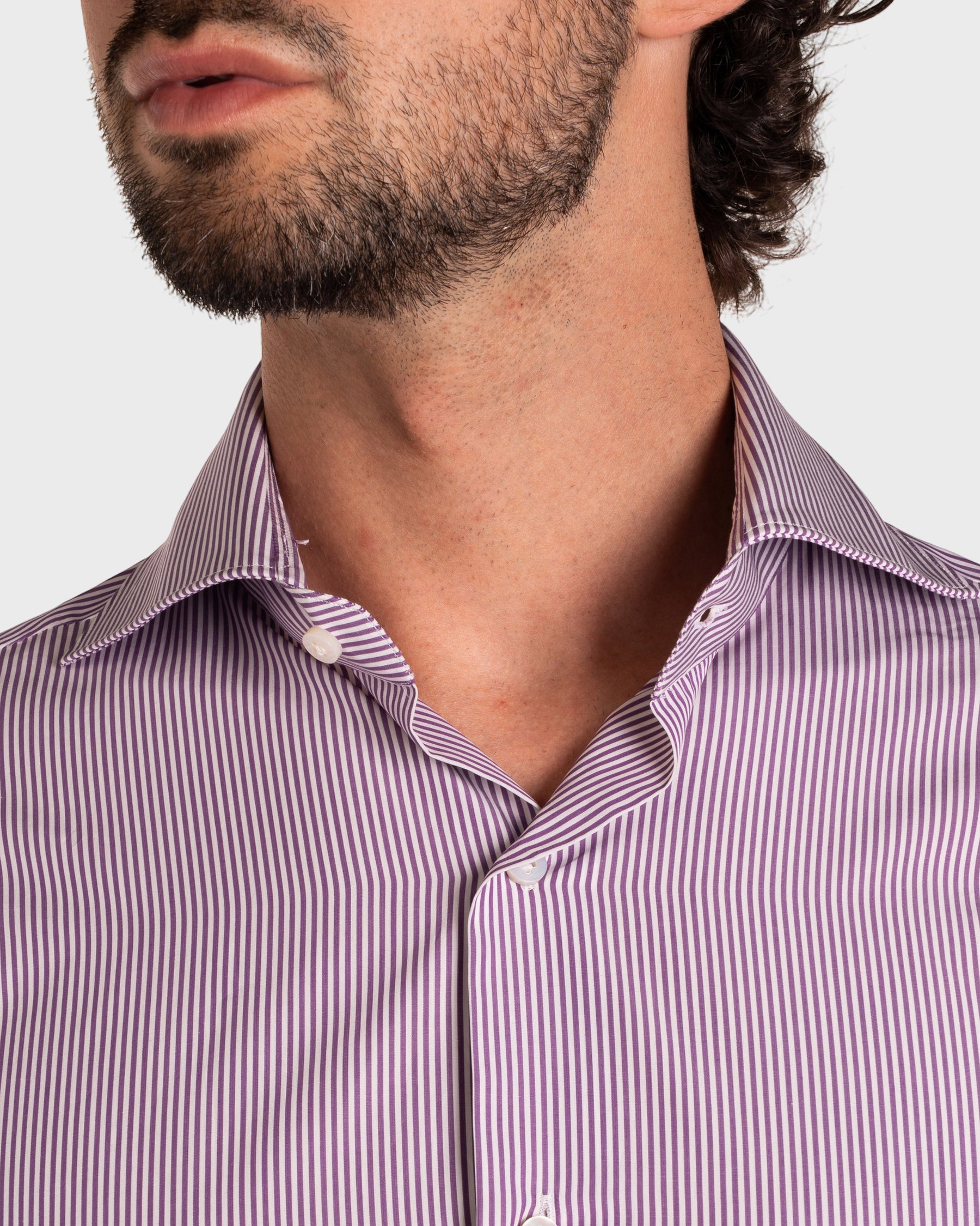 Camicia A Righe Signature Popeline