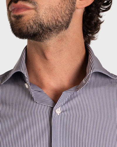 Thin Striped Poplin Shirt