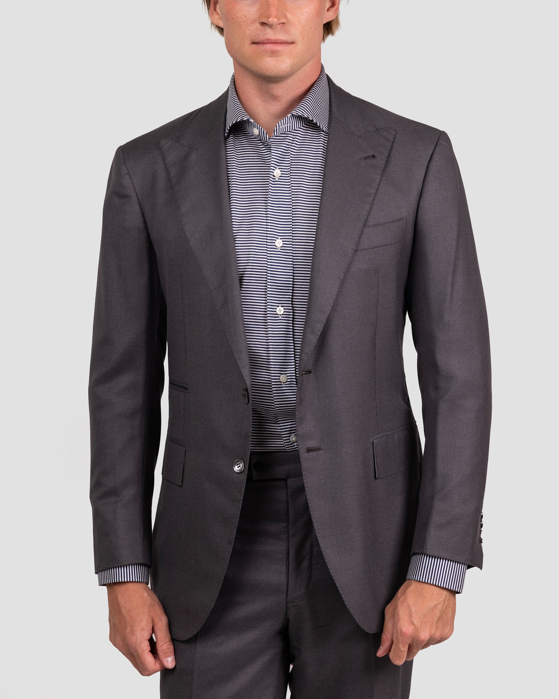 Camicia Righe Navy Blu Jersey