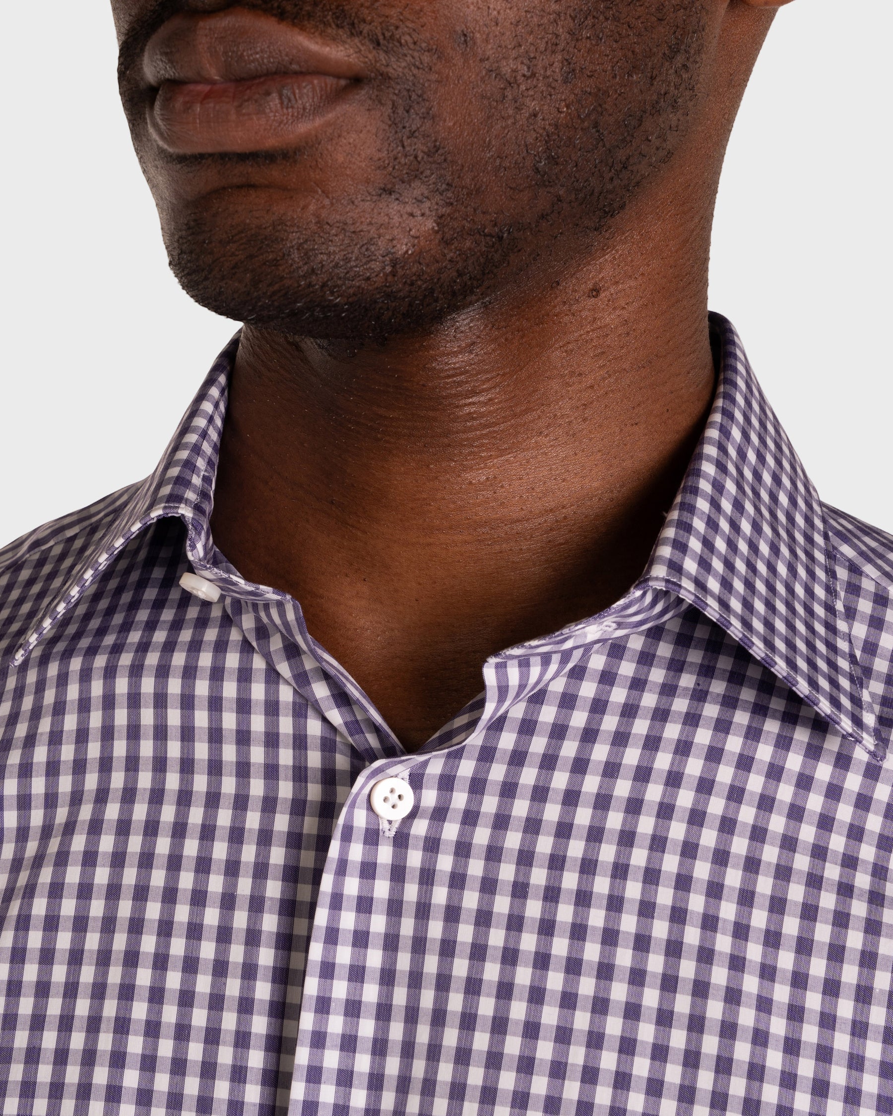 Camicia A Quadri Signature Popeline