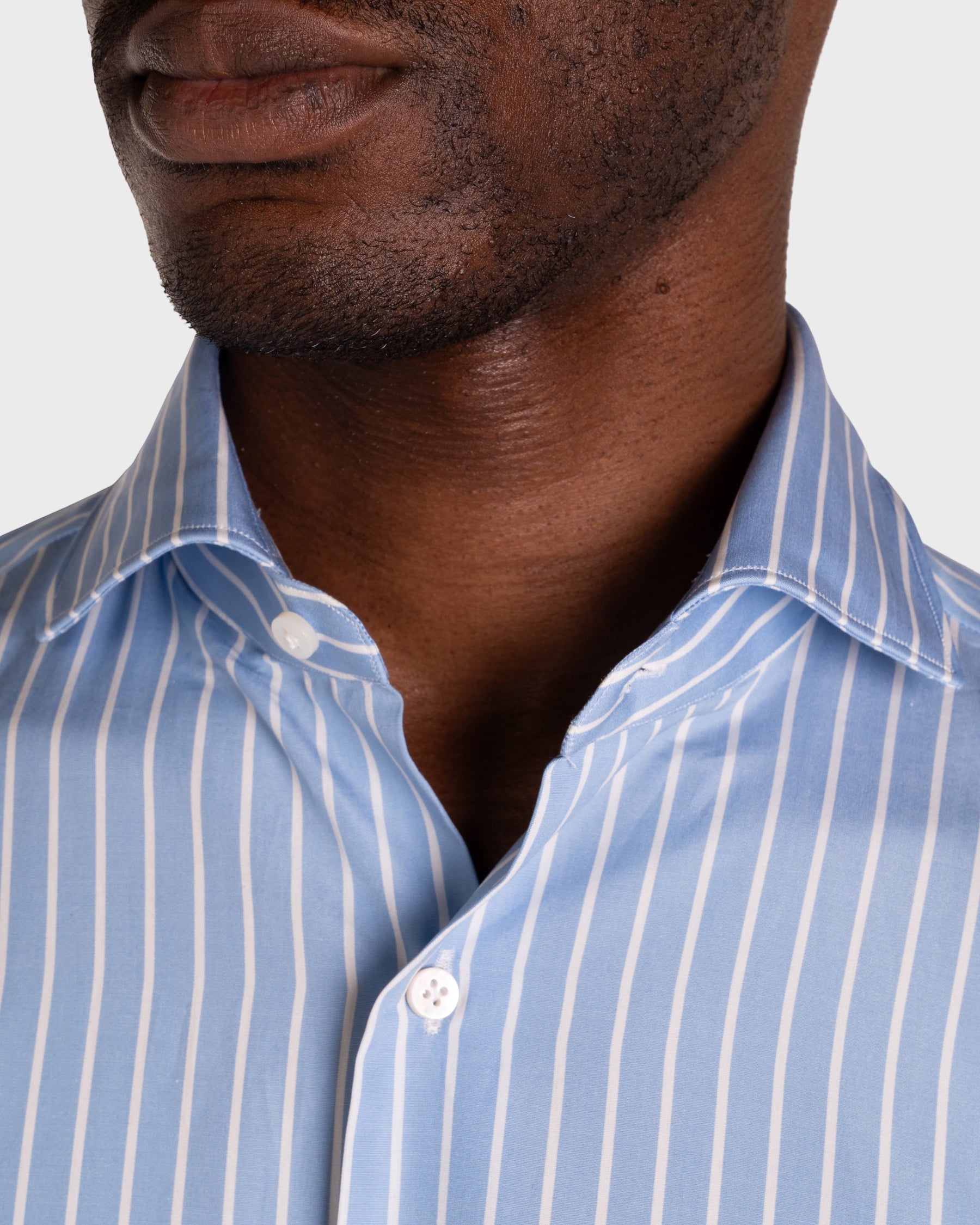 Camicia A Righe Signature Popeline