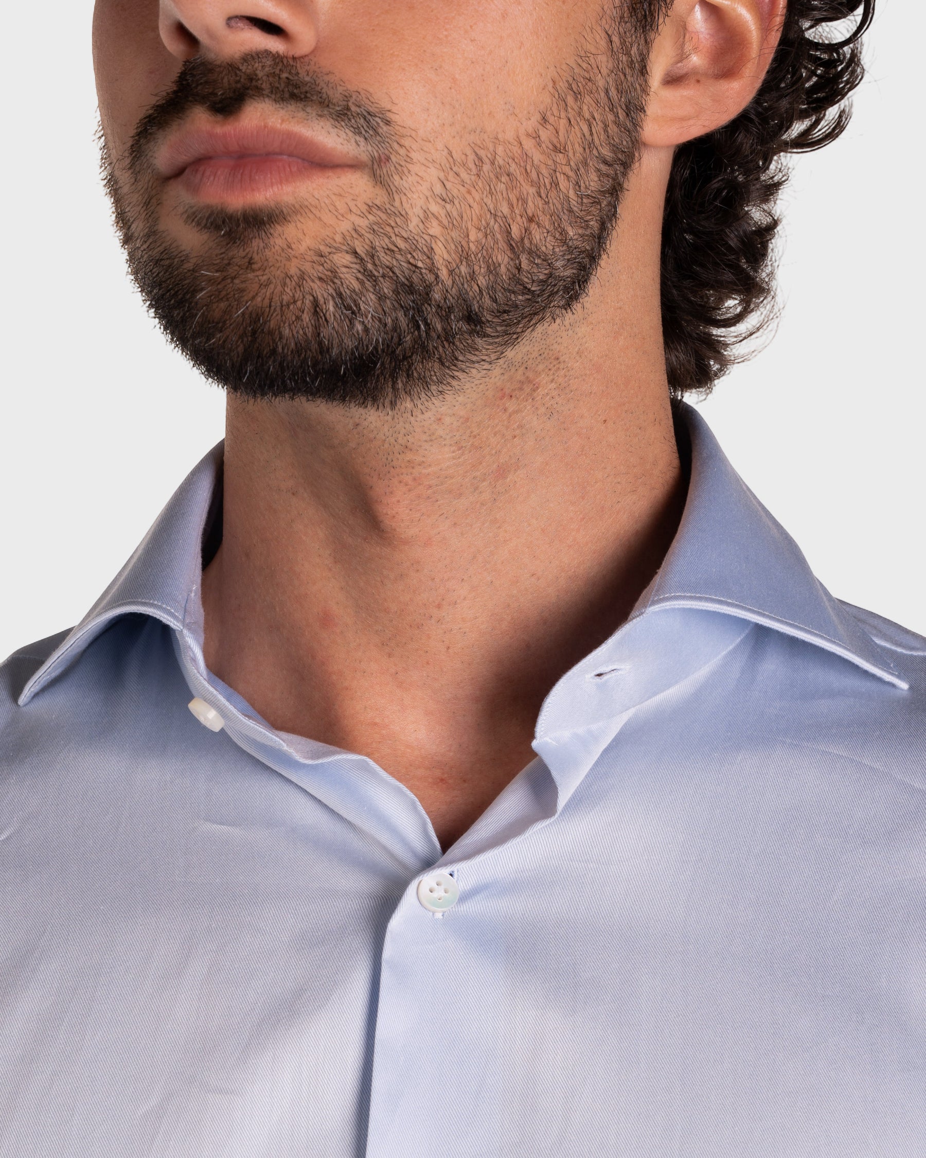 Camicia Azzurro Chiaro Twill