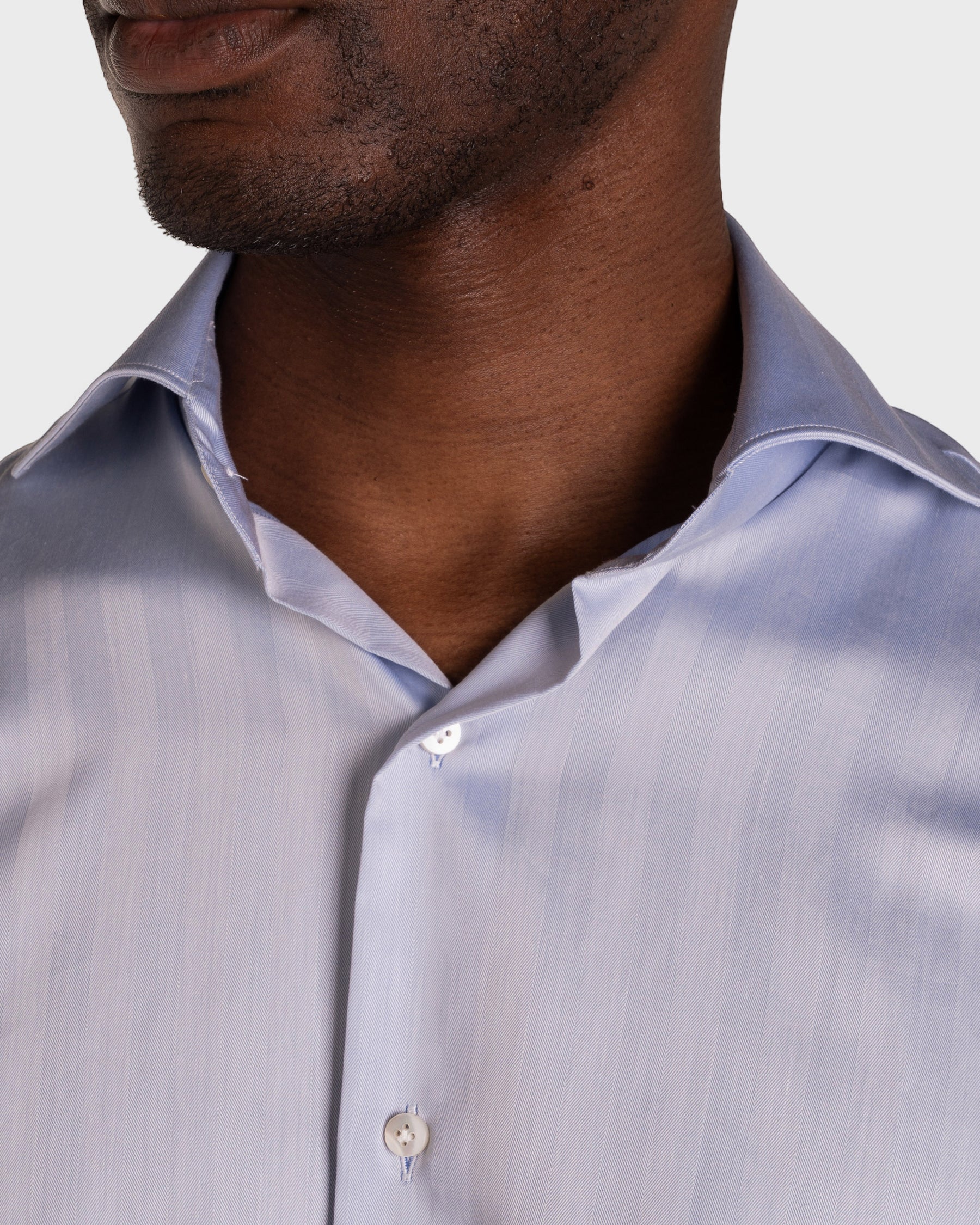 Camicia Celeste Medio Signature Twill