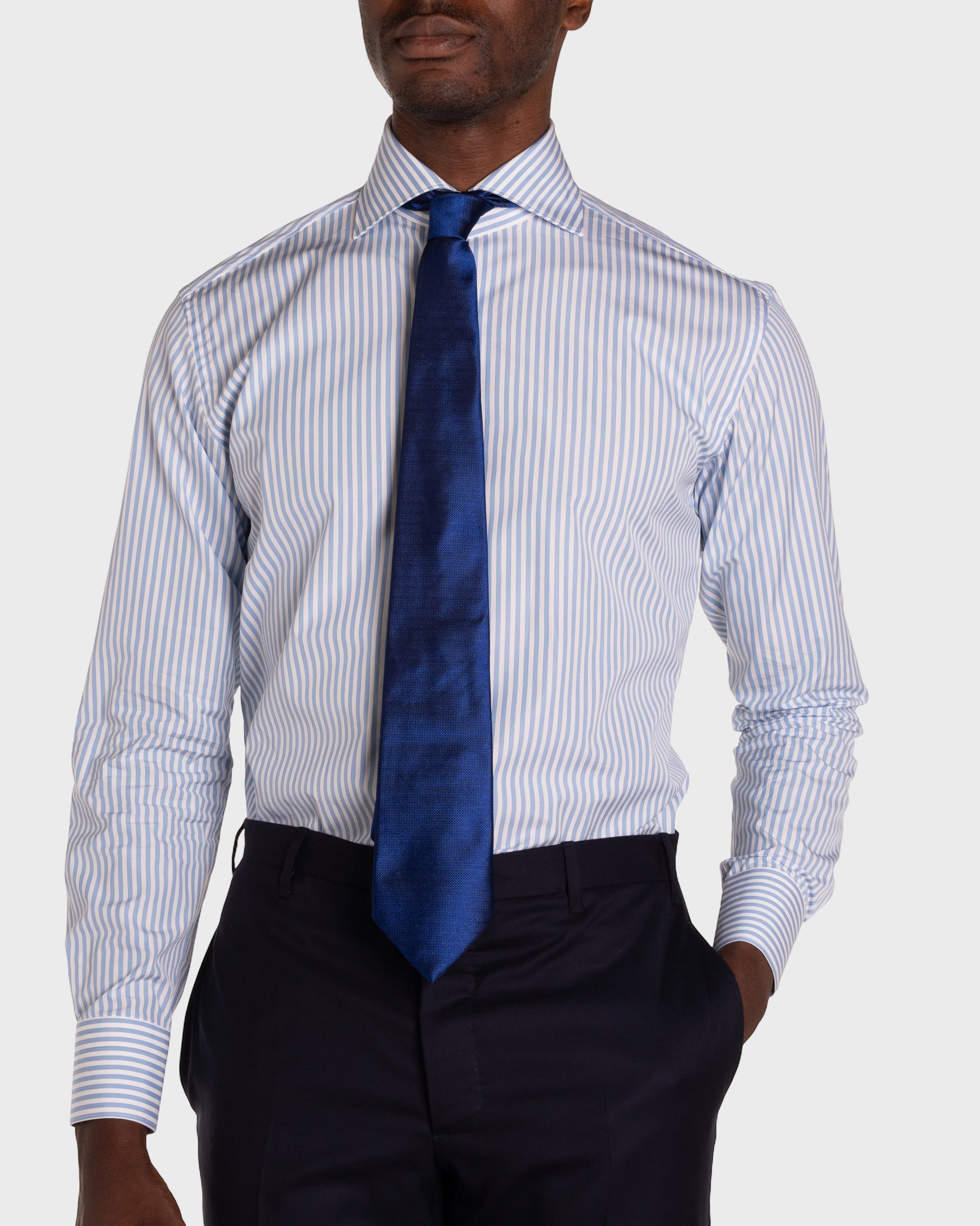 Camicia a Righe Signature Popeline