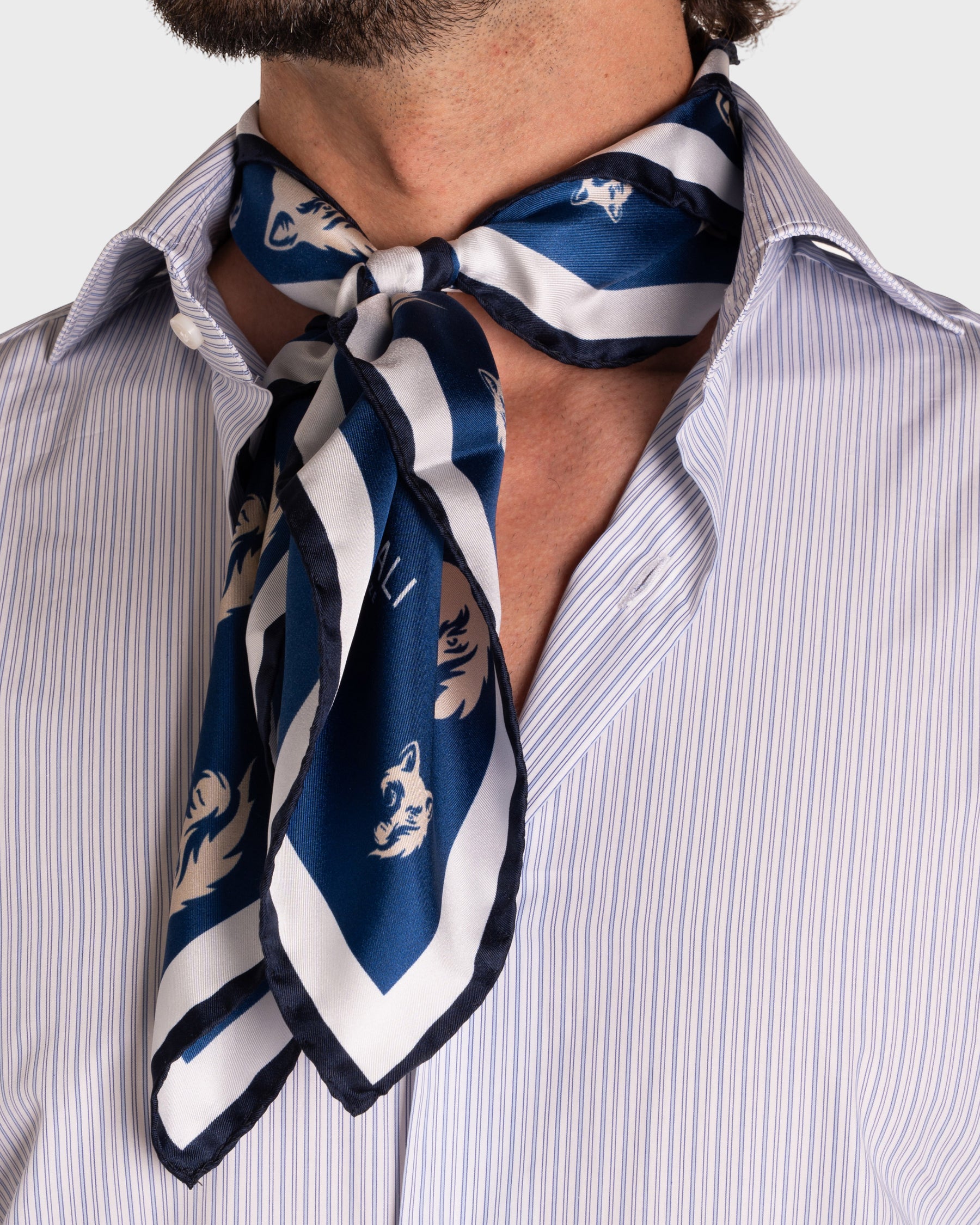 Camicia A Righe Signature Popeline