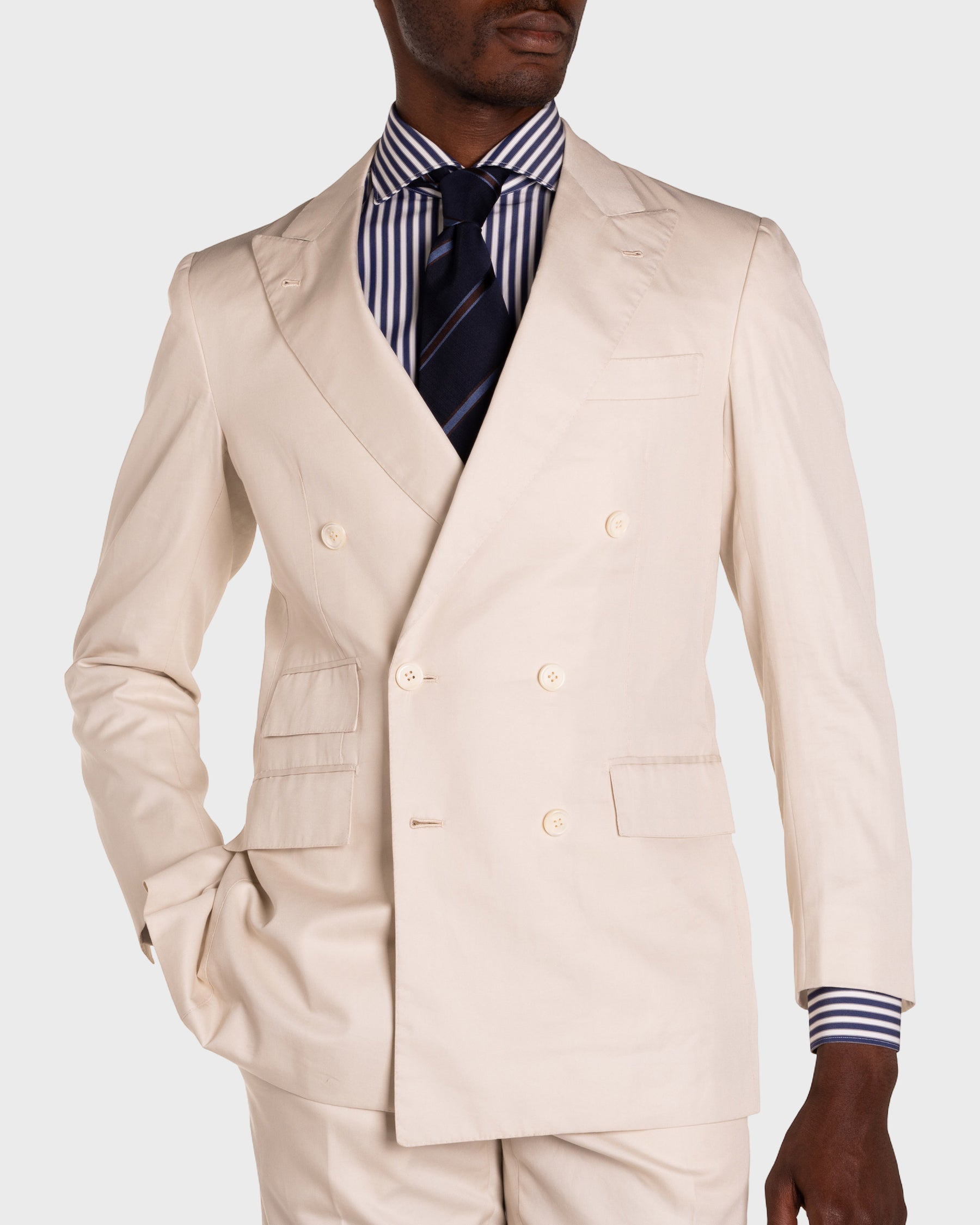 Camicia A Righe Signature Popeline