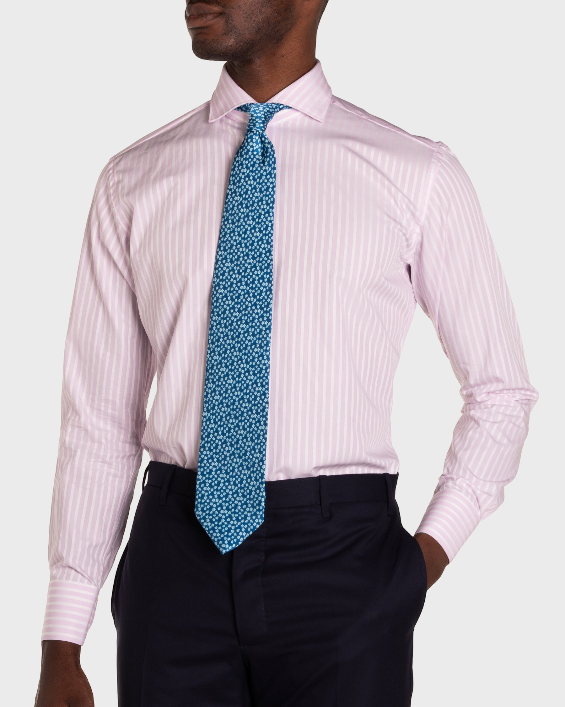 Camicia A Righe Signature Fil A Fil