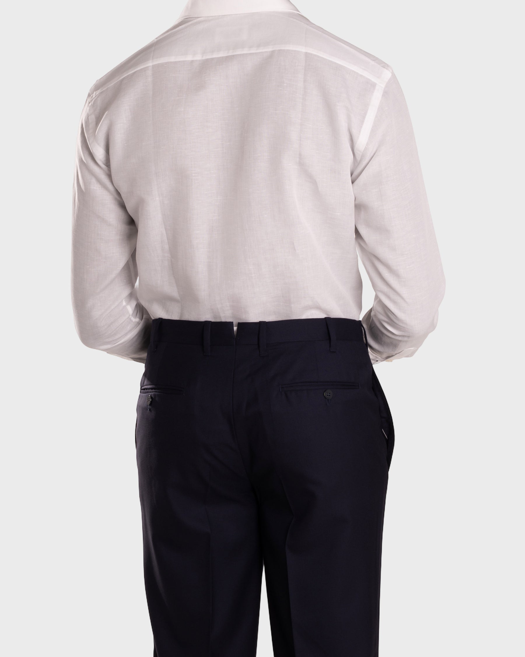 Camicia Bianca Cotone-Lino