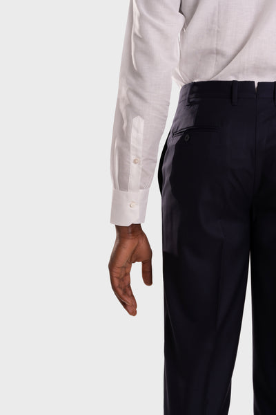 Camicia Bianca Cotone-Lino
