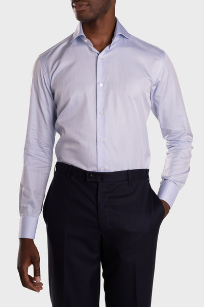 Camicia Celeste Medio Twill