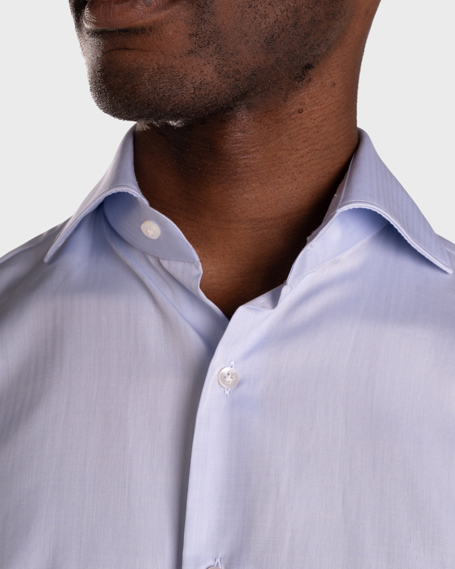 Camicia Celeste Medio Twill