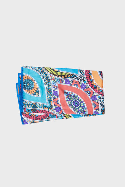 Greek Eye Printed Twill Scarf